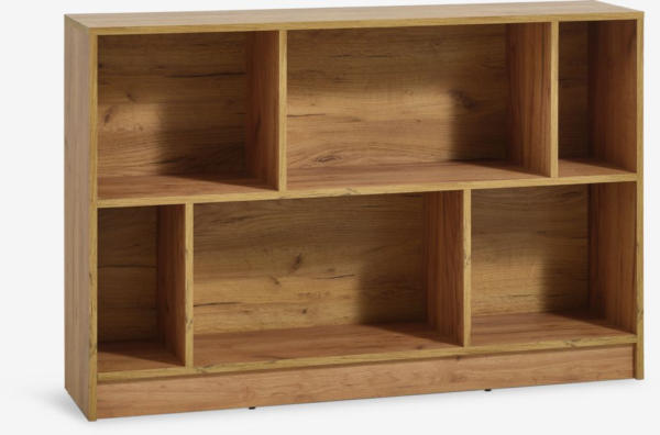 JYSK Bibliotecă MOSBJERG 6 rafturi stejar sălbatic