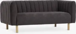 JYSK Canapea MAGLEBY 2.5 locuri maro &icirc;nchis