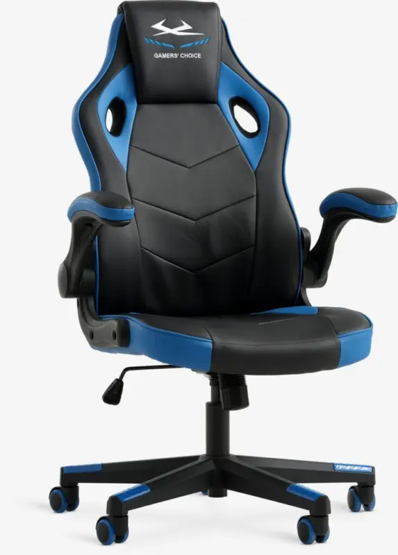 JYSK Scaun gaming VOJENS negru/albastru