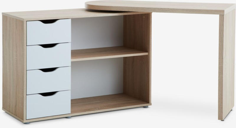 JYSK Birou LANGAGER 41-107x107-165 stejar deschis