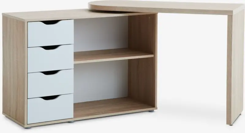 JYSK Birou LANGAGER 41-107x107-165 stejar deschis