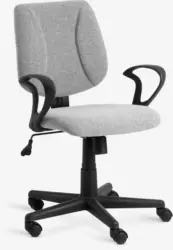 JYSK Scaun birou RUNGSTED gri/negru