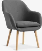 JYSK JYSK Кресло UDSBJERG сив текстил/цвят дъб - до 10-12-25