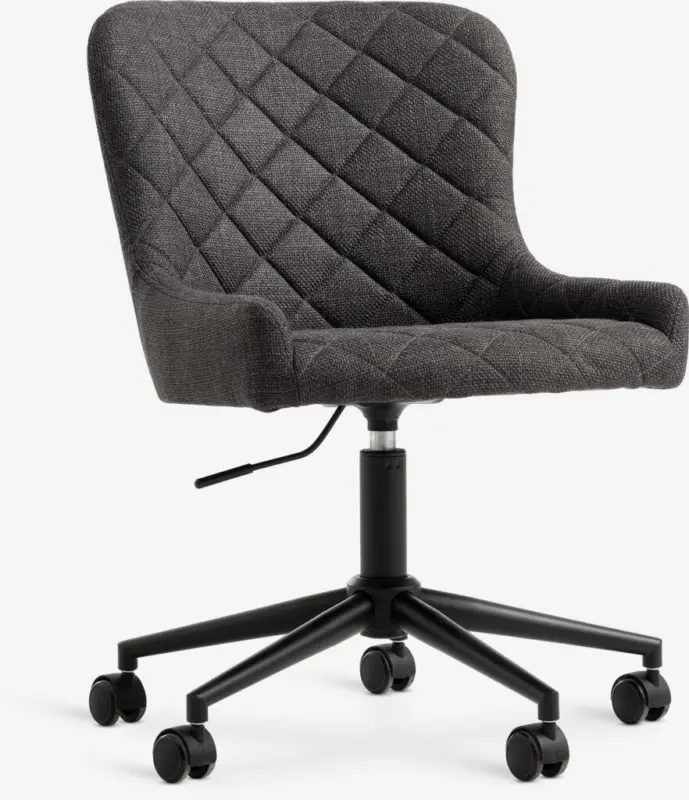 JYSK Scaun birou PEBRINGE gri închis/negru