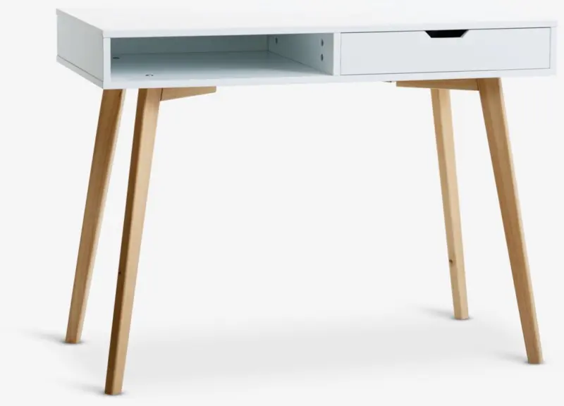 JYSK Birou TAMHOLT 50x100 alb/natur