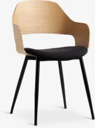 JYSK Scaun HVIDOVRE stejar natur/negru