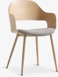 JYSK Scaun HVIDOVRE stejar deschis/gri
