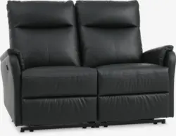 JYSK Canapea ABILDSKOV 2 locuri electrică neagră