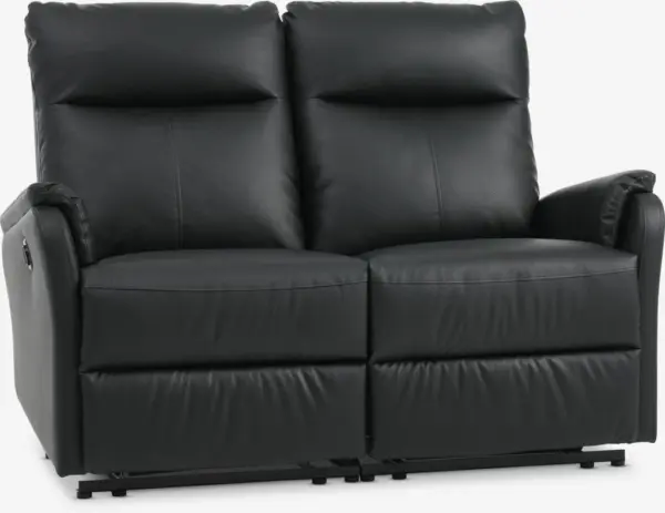 JYSK Canapea ABILDSKOV 2 locuri electrică neagră