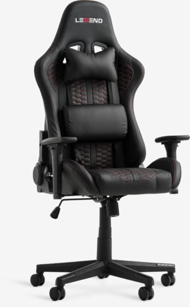 JYSK Scaun gaming NIBE negru/roșu
