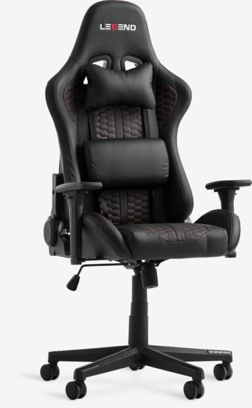 JYSK Scaun gaming NIBE negru/roșu