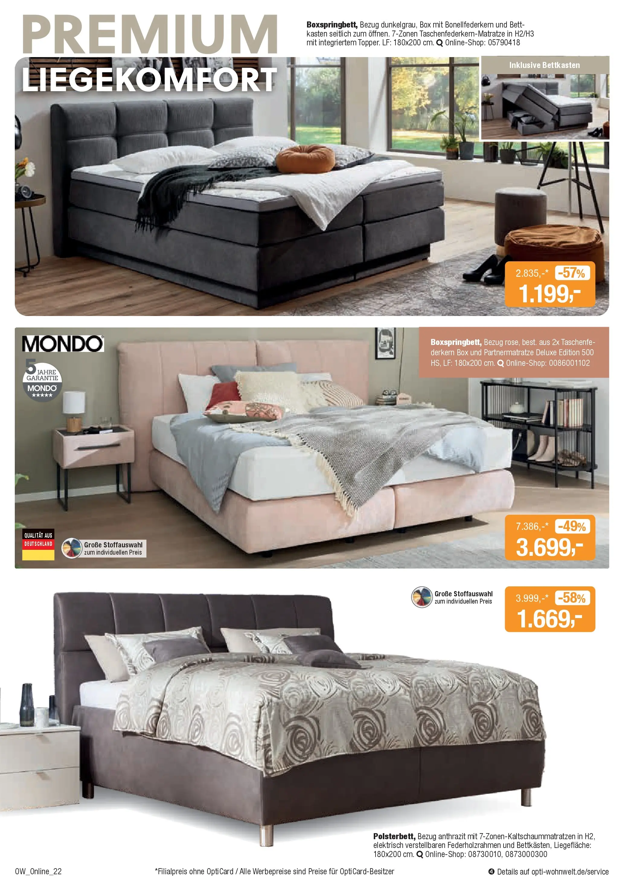 Entdecke - Aktuelle Angebote (ab 08.12.2025) zum Blättern | Seite: 22 | Produkte: Bett, Box