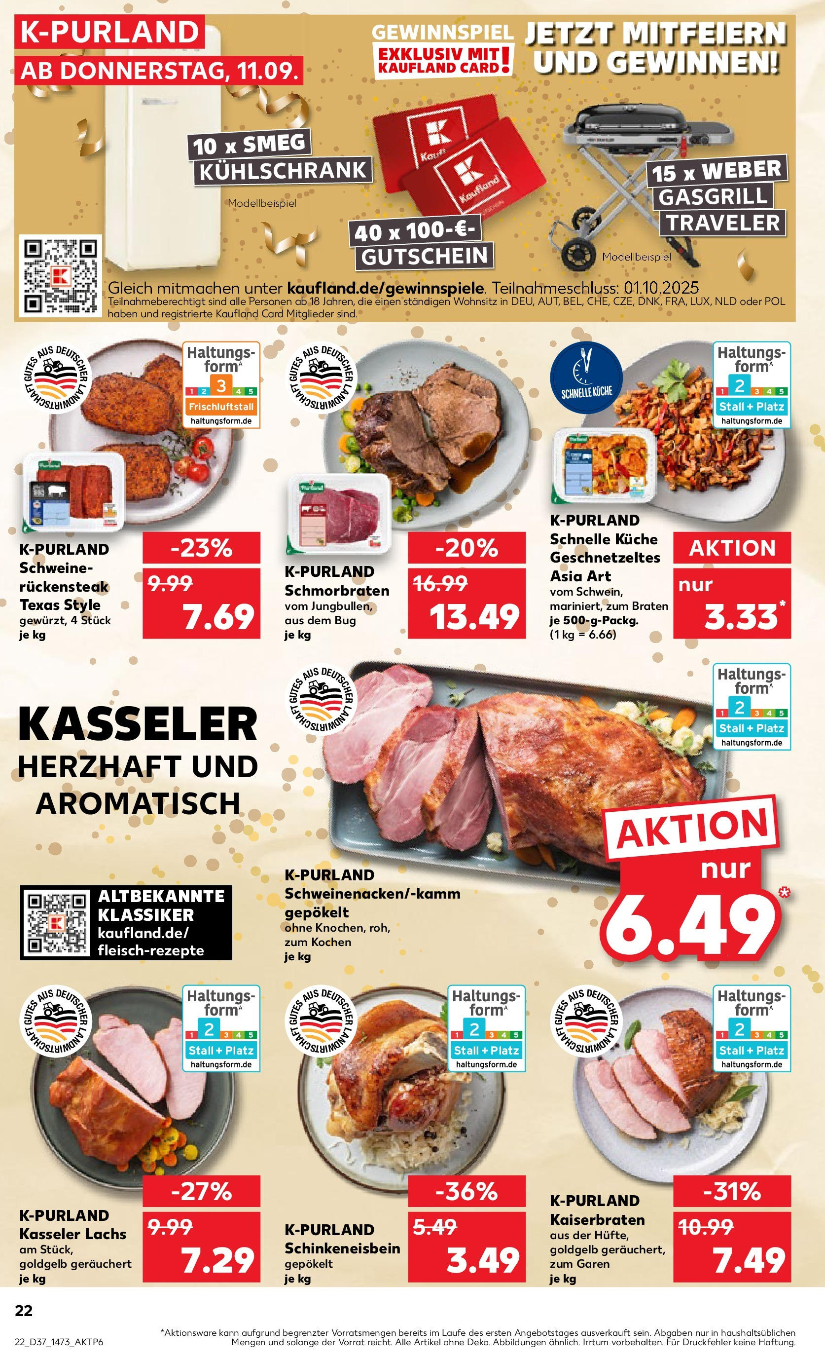 Prospekt Kaufland ab 11.09.2025 » Angebote und Werbung Online | Seite: 22 | Produkte: Grill, Küche, Kühlschrank, Lachs Prospekt Kaufland ab 11.09.2025 » Angebote Online zum Blättern | Seite: 22 | Produkte: Grill, Küche, Kühlschrank, Lachs