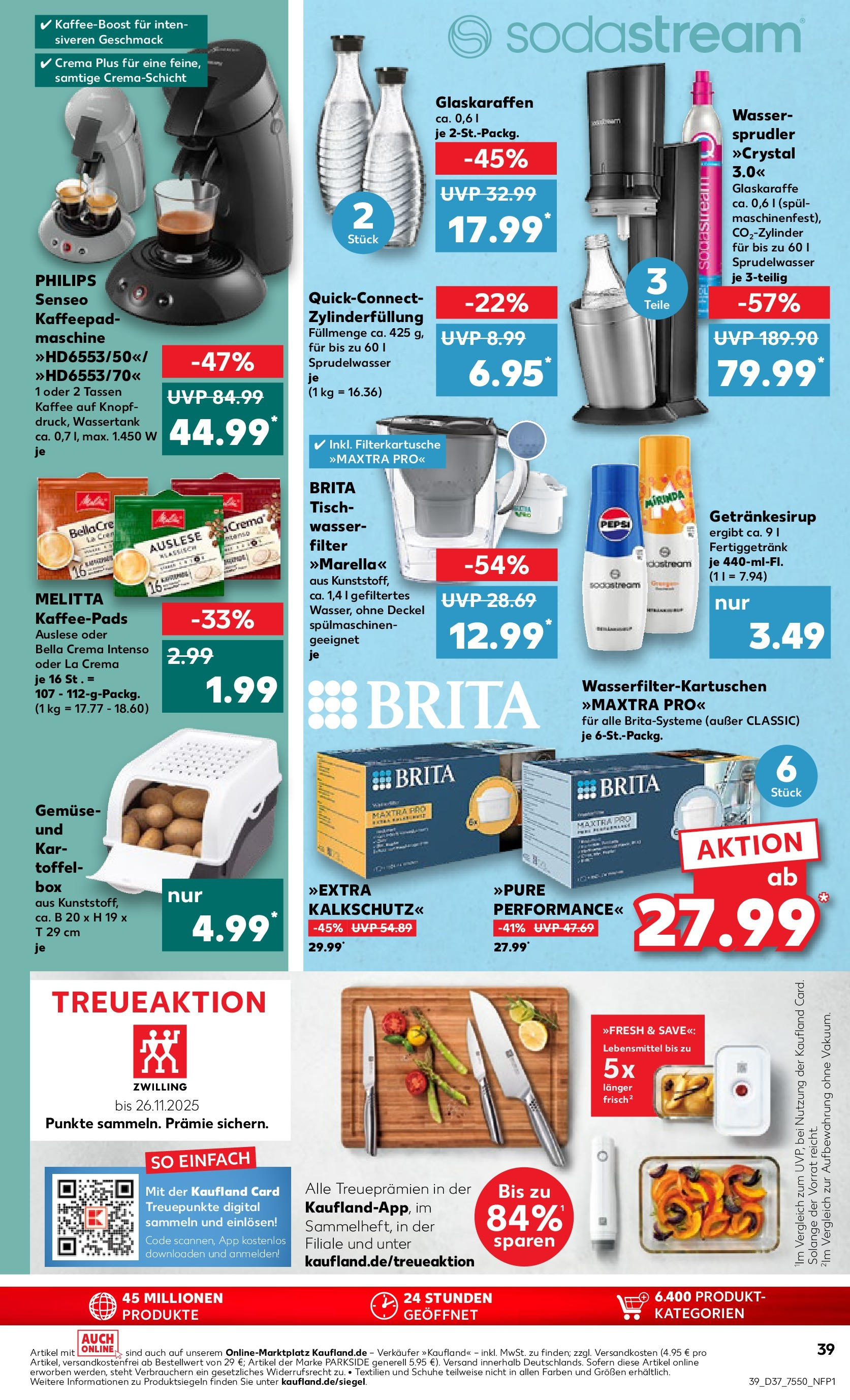 Prospekt Kaufland ab 10.09.2025 » Angebote und Werbung Online | Seite: 39 | Produkte: Tisch, Box, Gemüse, Sodastream Prospekt Kaufland ab 10.09.2025 » Angebote Online zum Blättern | Seite: 39 | Produkte: Tisch, Box, Gemüse, Sodastream