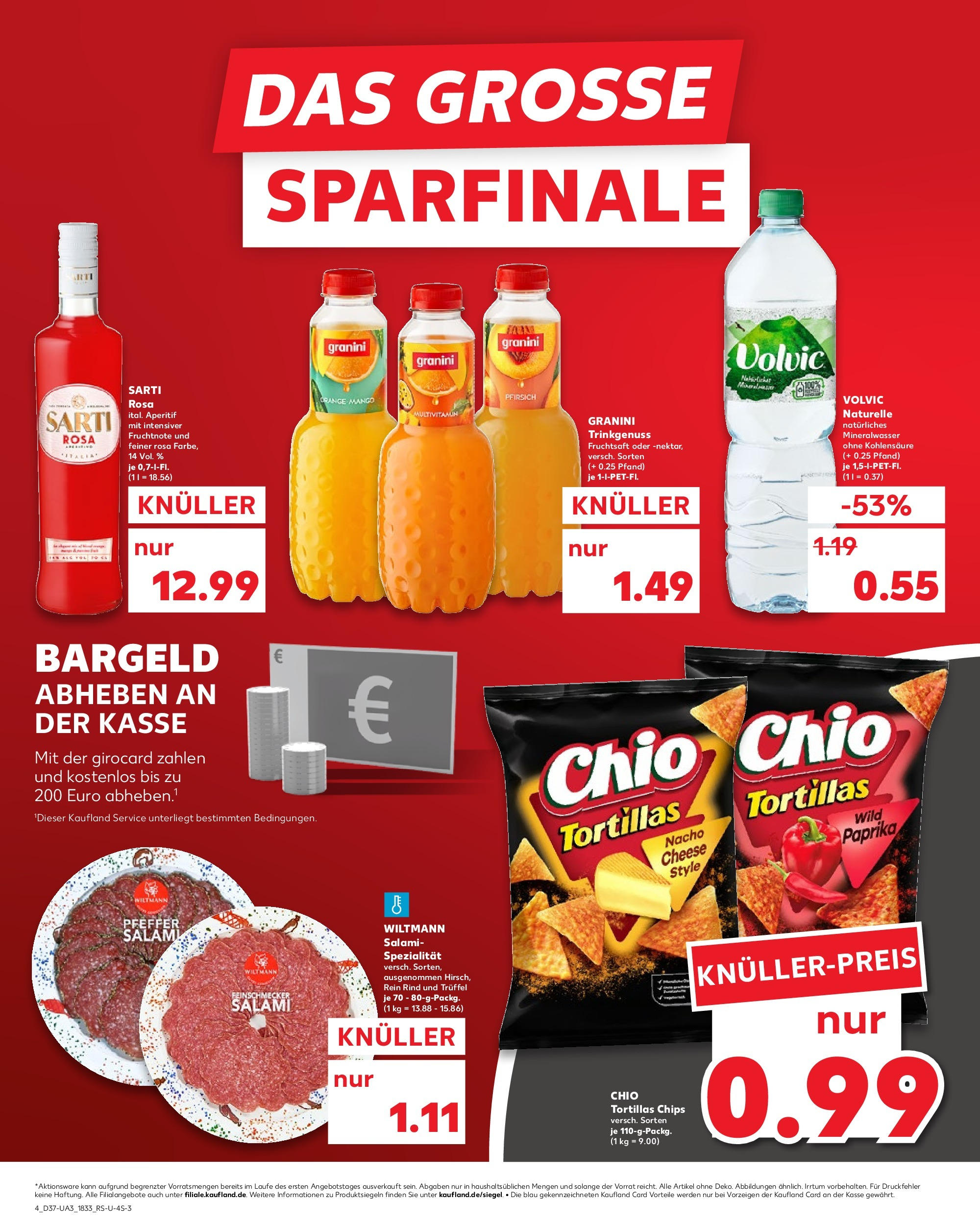 Prospekt Kaufland ab 11.09.2025 » Angebote Online zum Blättern | Seite: 4 | Produkte: Paprika, Chips, Volvic, Fruchtsaft