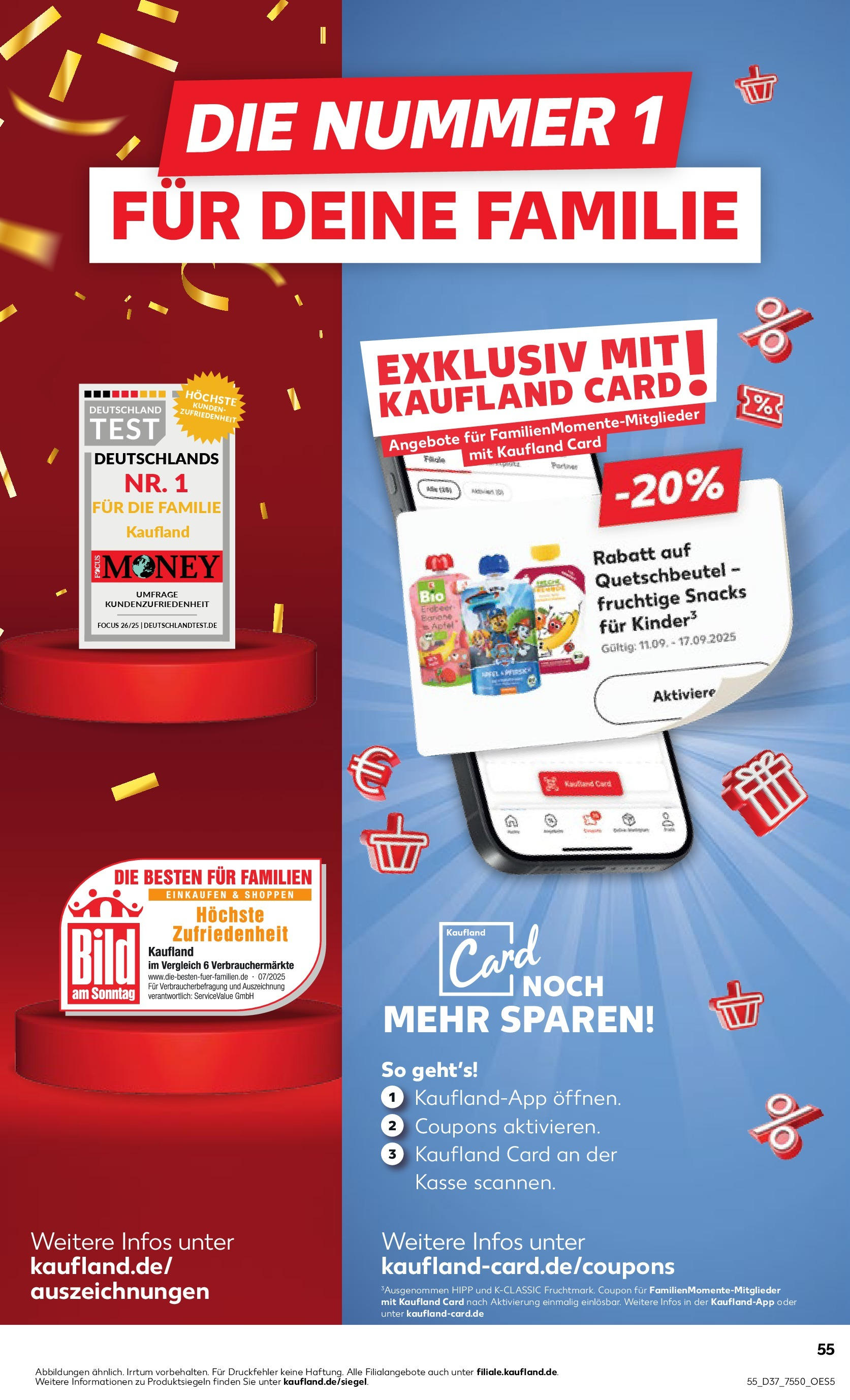 Prospekt Kaufland ab 10.09.2025 » Angebote und Werbung Online | Seite: 55 | Produkte: Äpfel Prospekt Kaufland ab 10.09.2025 » Angebote Online zum Blättern | Seite: 55 | Produkte: Äpfel