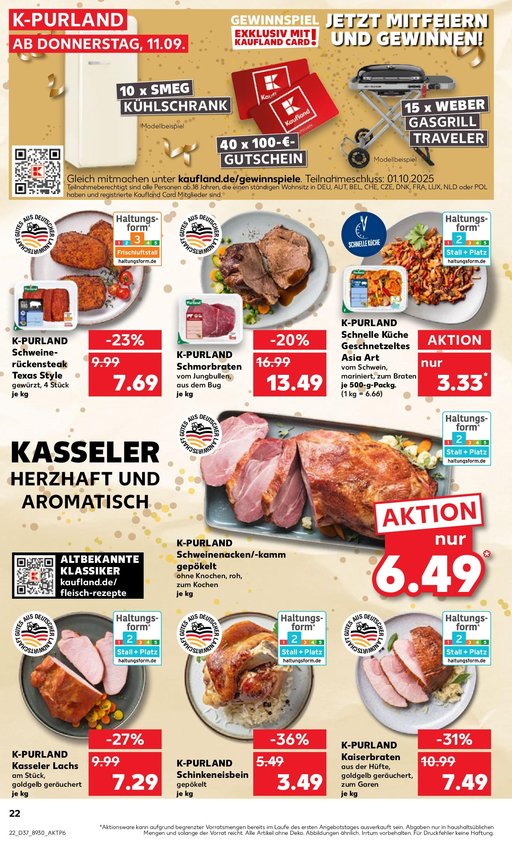 Prospekt Kaufland ab 10.09.2025 » Angebote Online zum Blättern | Seite: 22 | Produkte: Küche, Kühlschrank, Lachs
