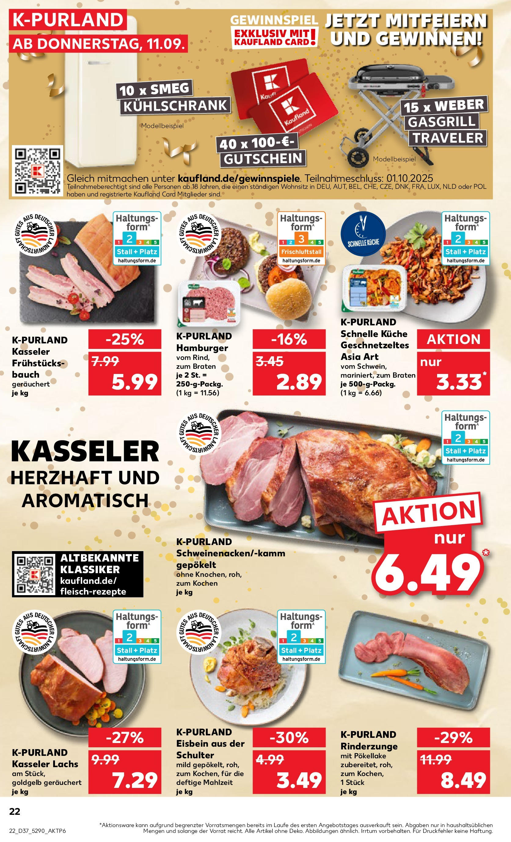 Prospekt Kaufland ab 11.09.2025 » Angebote Online zum Blättern | Seite: 22 | Produkte: Küche, Kühlschrank, Lachs