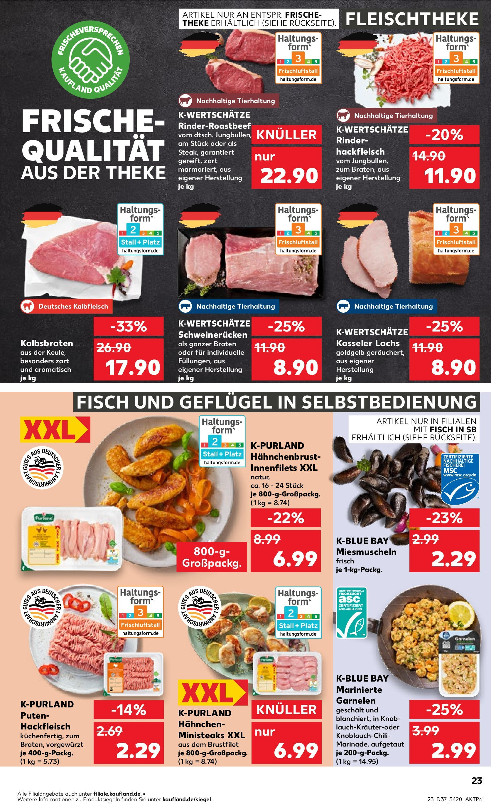 Prospekt Kaufland ab 11.09.2025 » Angebote und Werbung Online | Seite: 27 | Produkte: Theke, Fisch, Schweinerucken, Hahnchenbrust Prospekt Kaufland ab 11.09.2025 » Angebote Online zum Blättern | Seite: 27 | Produkte: Theke, Fisch, Schweinerucken, Hahnchenbrust