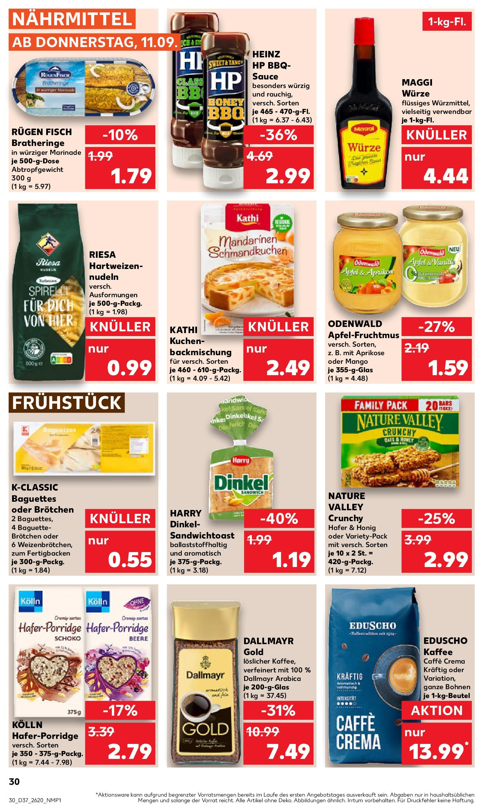Prospekt Kaufland ab 11.09.2025 » Angebote Online zum Blättern | Seite: 30 | Produkte: HP, Toast, Apple, Mango