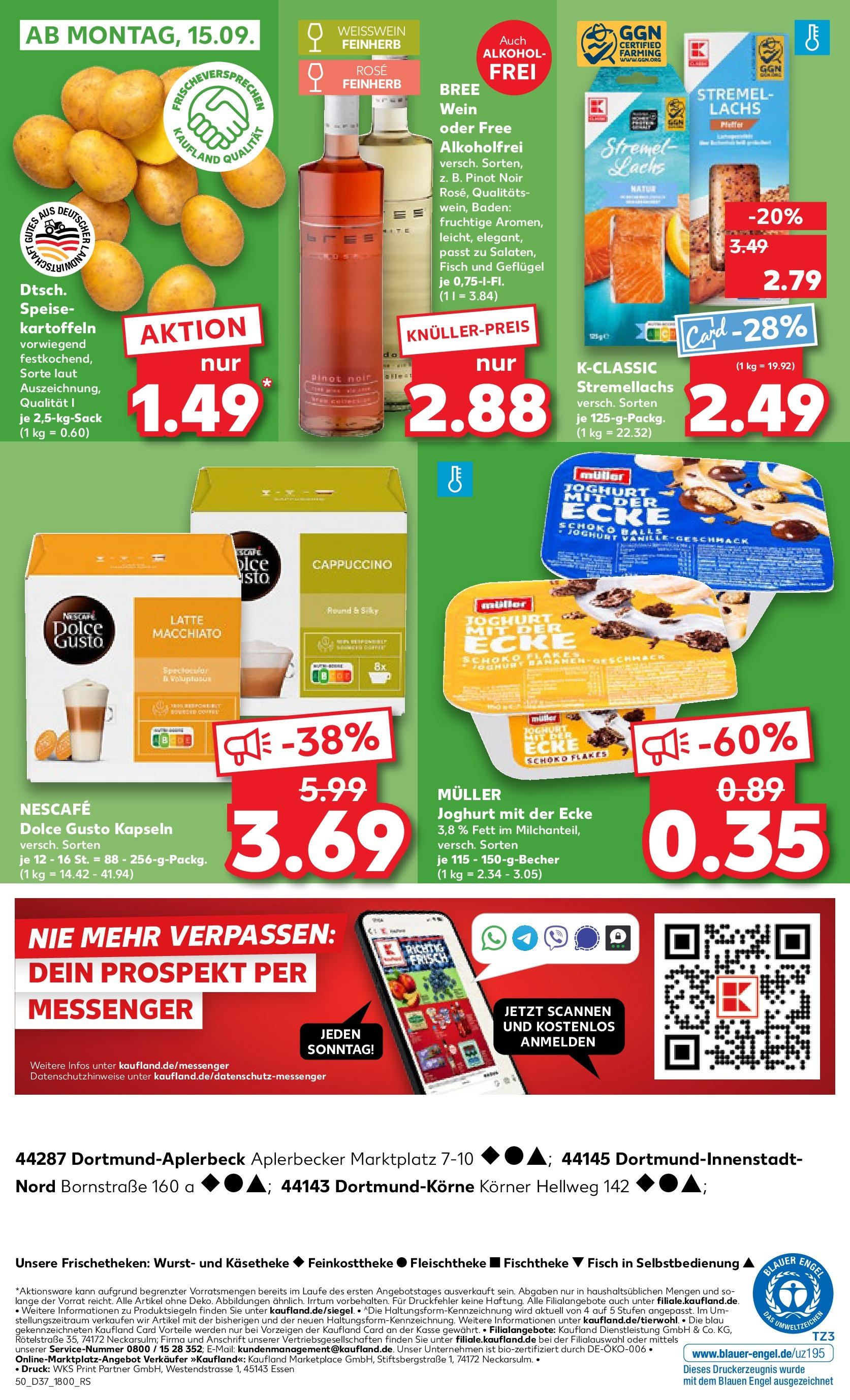 Prospekt Kaufland ab 11.09.2025 » Angebote Online zum Blättern | Seite: 50 | Produkte: Joghurt, Bree, Lachs, Wurst