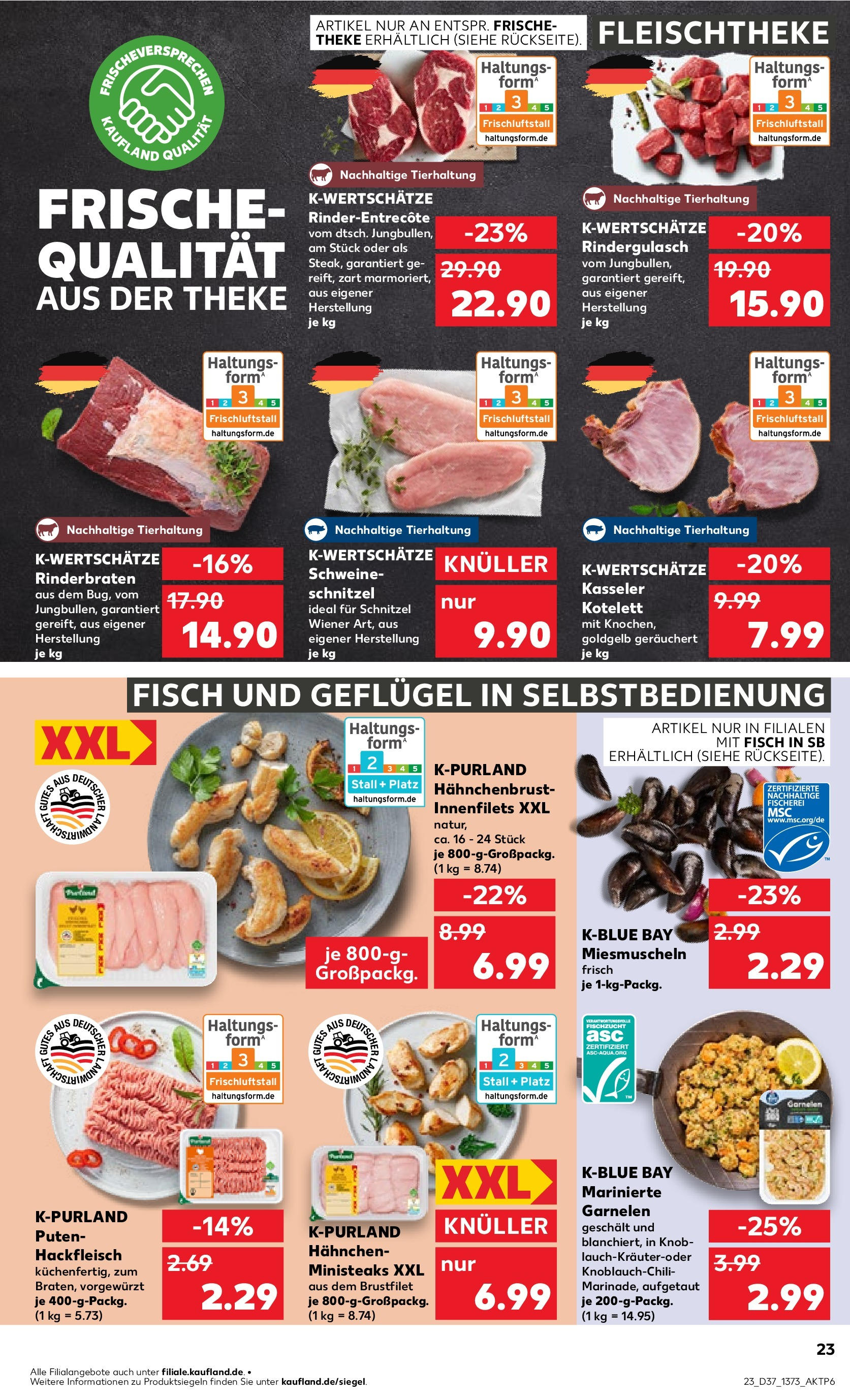 Prospekt Kaufland ab 11.09.2025 » Angebote und Werbung Online | Seite: 27 | Produkte: Theke, Garnelen, Schnitzel, Hackfleisch Prospekt Kaufland ab 11.09.2025 » Angebote Online zum Blättern | Seite: 27 | Produkte: Theke, Garnelen, Schnitzel, Hackfleisch