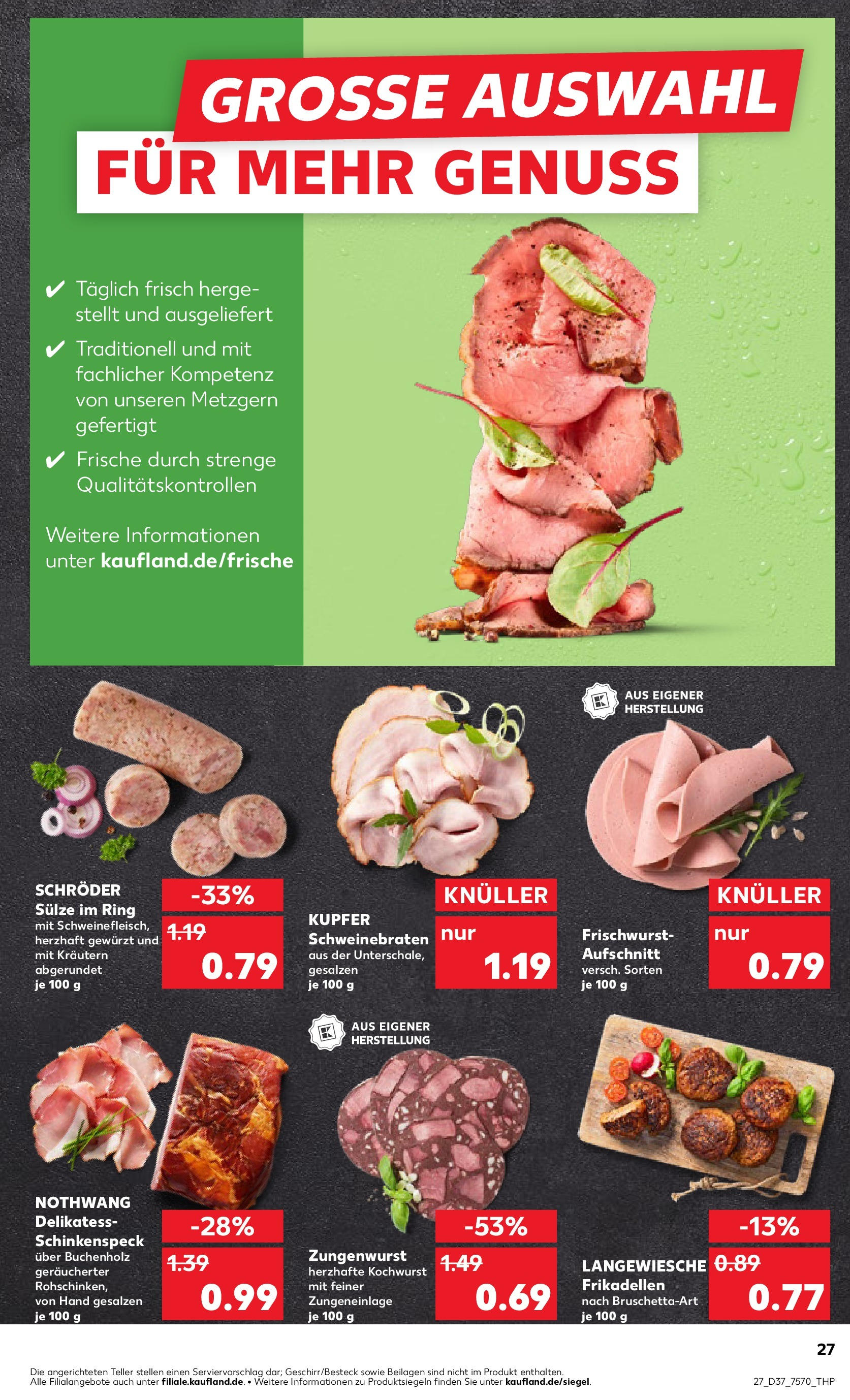 Prospekt Kaufland ab 11.09.2025 » Angebote und Werbung Online | Seite: 27 Prospekt Kaufland ab 11.09.2025 » Angebote Online zum Blättern | Seite: 27
