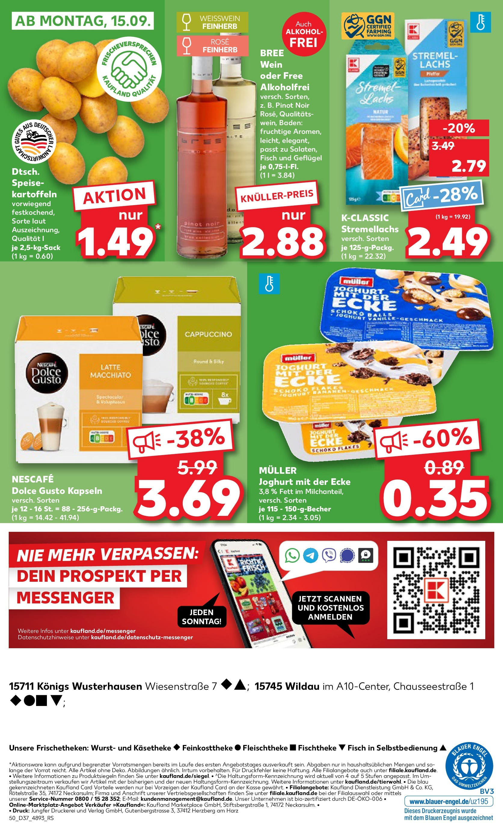 Prospekt Kaufland ab 11.09.2025 » Angebote und Werbung Online | Seite: 50 | Produkte: Nescafe, Bree, Wurst, Dolce gusto Prospekt Kaufland ab 11.09.2025 » Angebote Online zum Blättern | Seite: 50 | Produkte: Nescafe, Bree, Wurst, Dolce gusto