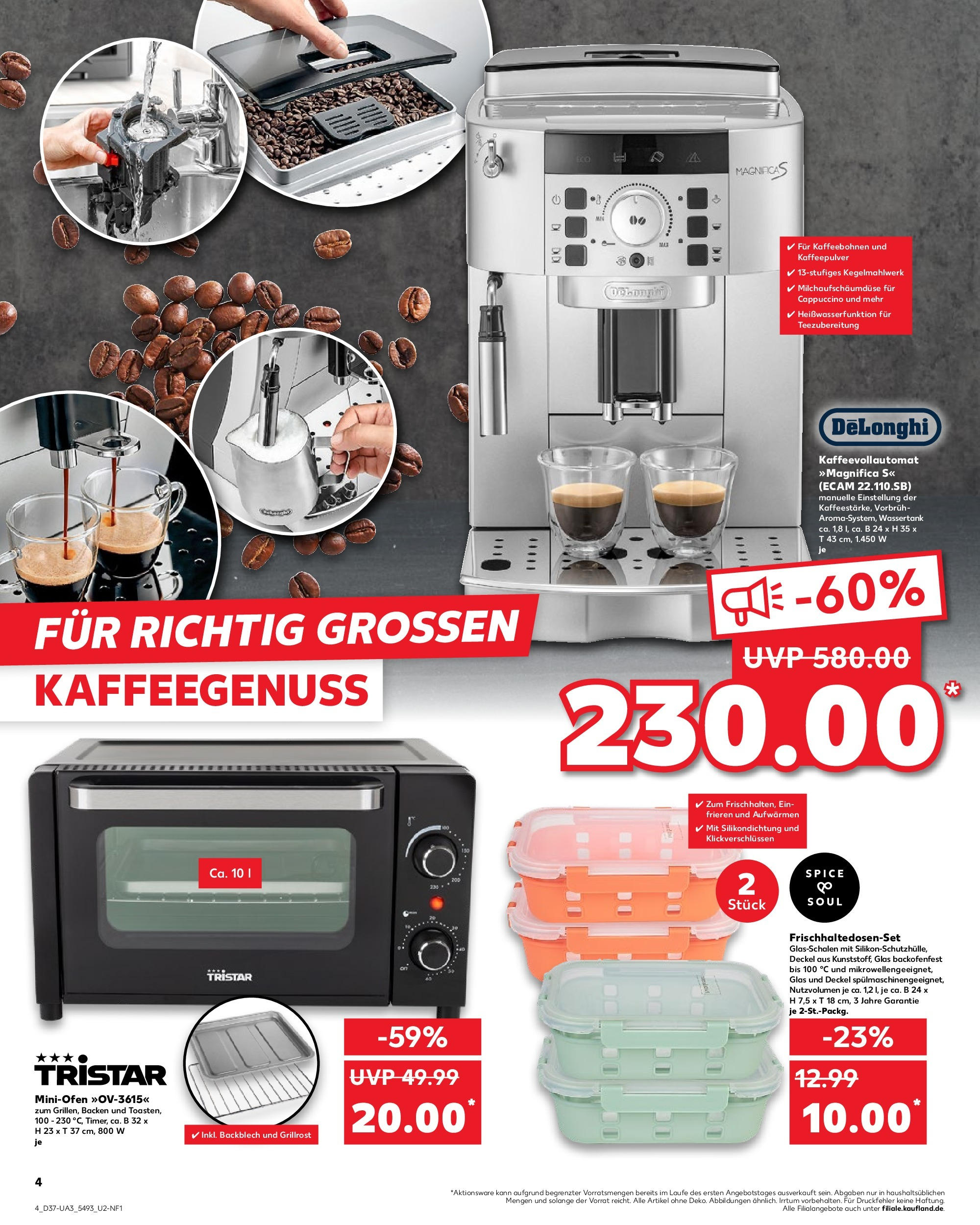 Prospekt Kaufland ab 10.09.2025 » Angebote und Werbung Online | Seite: 4 | Produkte: Kaffeevollautomat Prospekt Kaufland ab 10.09.2025 » Angebote Online zum Blättern | Seite: 4 | Produkte: Kaffeevollautomat