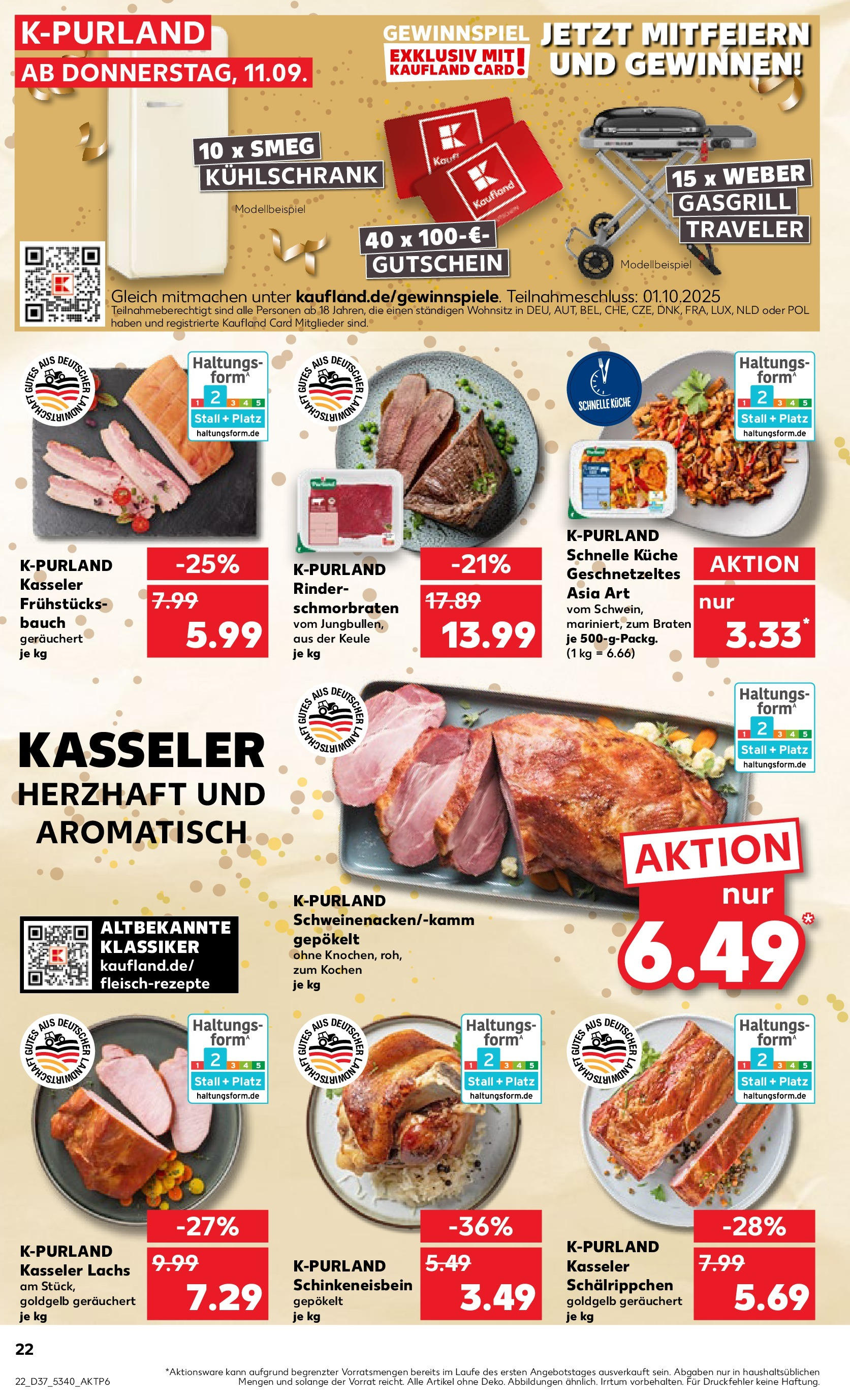 Prospekt Kaufland ab 11.09.2025 » Angebote und Werbung Online | Seite: 22 | Produkte: Küche, Kühlschrank, Lachs Prospekt Kaufland ab 11.09.2025 » Angebote Online zum Blättern | Seite: 22 | Produkte: Küche, Kühlschrank, Lachs
