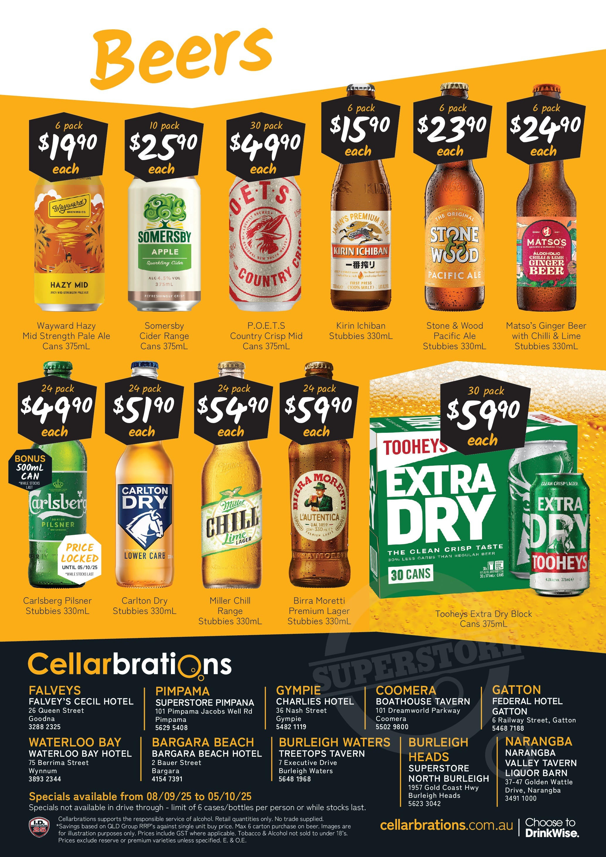 Cellarbrations weekly catalogue from 08/09/2025 ?️ | Page: 6 | Products: Ginger, Wood, Chilli, Press Cellarbrations Catalogue Wynnum, Narangba - 08/09/2025 > weekly / monthly specials | Page: 6 | Products: Ginger, Wood, Chilli, Press