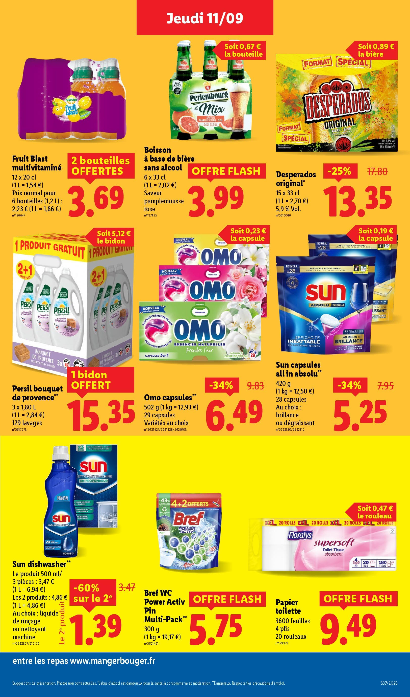 Catalogue LIDL du 11/09/2025 | Promo prospectus en ligne | Page: 19 | Produits: Alcool, Pamplemousse, Base, Bière Catalogue LIDL du 11/09/2025 | Promo prospectus en ligne | Page: 19 | Produits: Alcool, Pamplemousse, Base, Bière