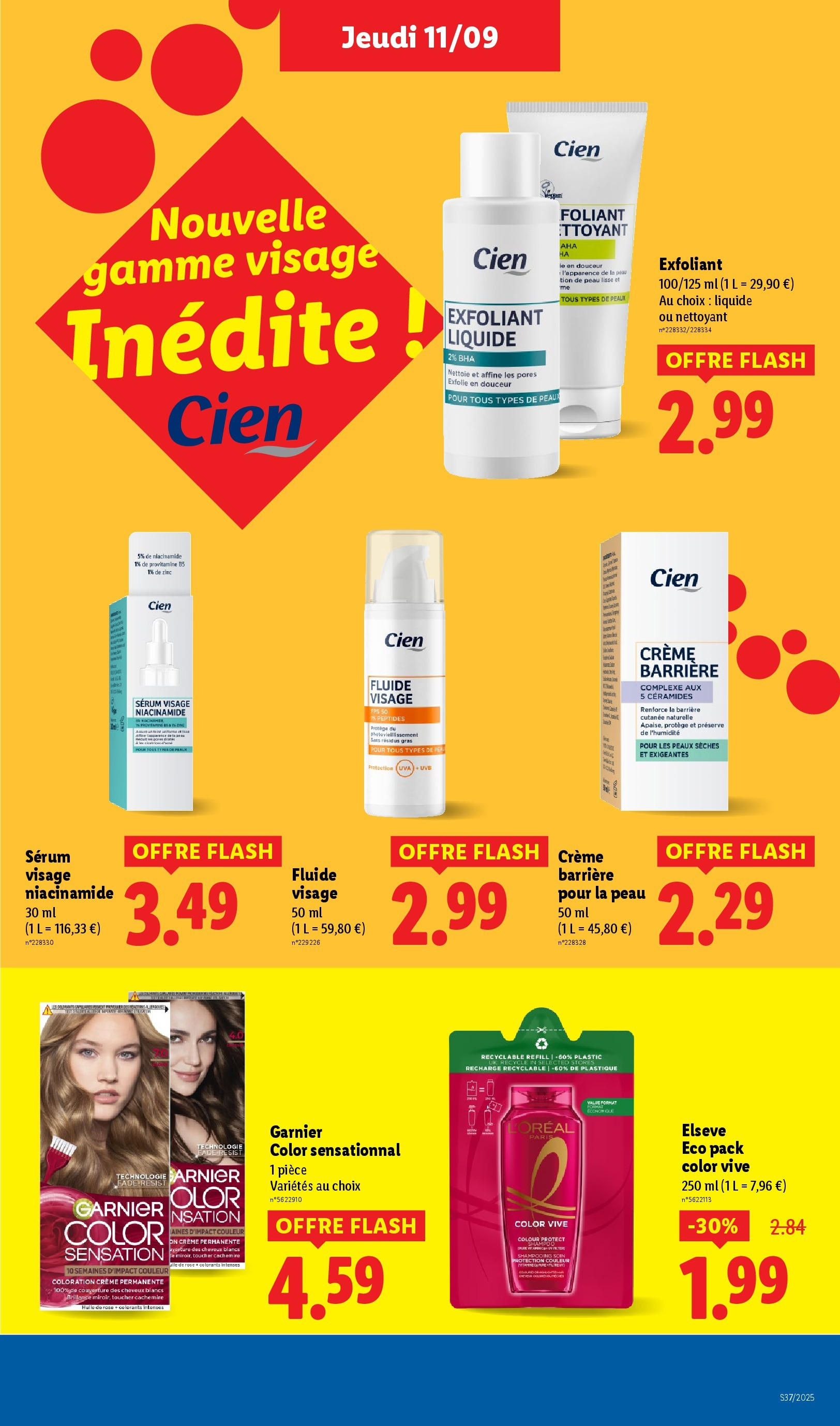 Catalogue LIDL du 11/09/2025 | Promo prospectus en ligne | Page: 21 | Produits: Serum, Exfoliant, Couverture, Crème Catalogue LIDL du 11/09/2025 | Promo prospectus en ligne | Page: 21 | Produits: Serum, Exfoliant, Couverture, Crème
