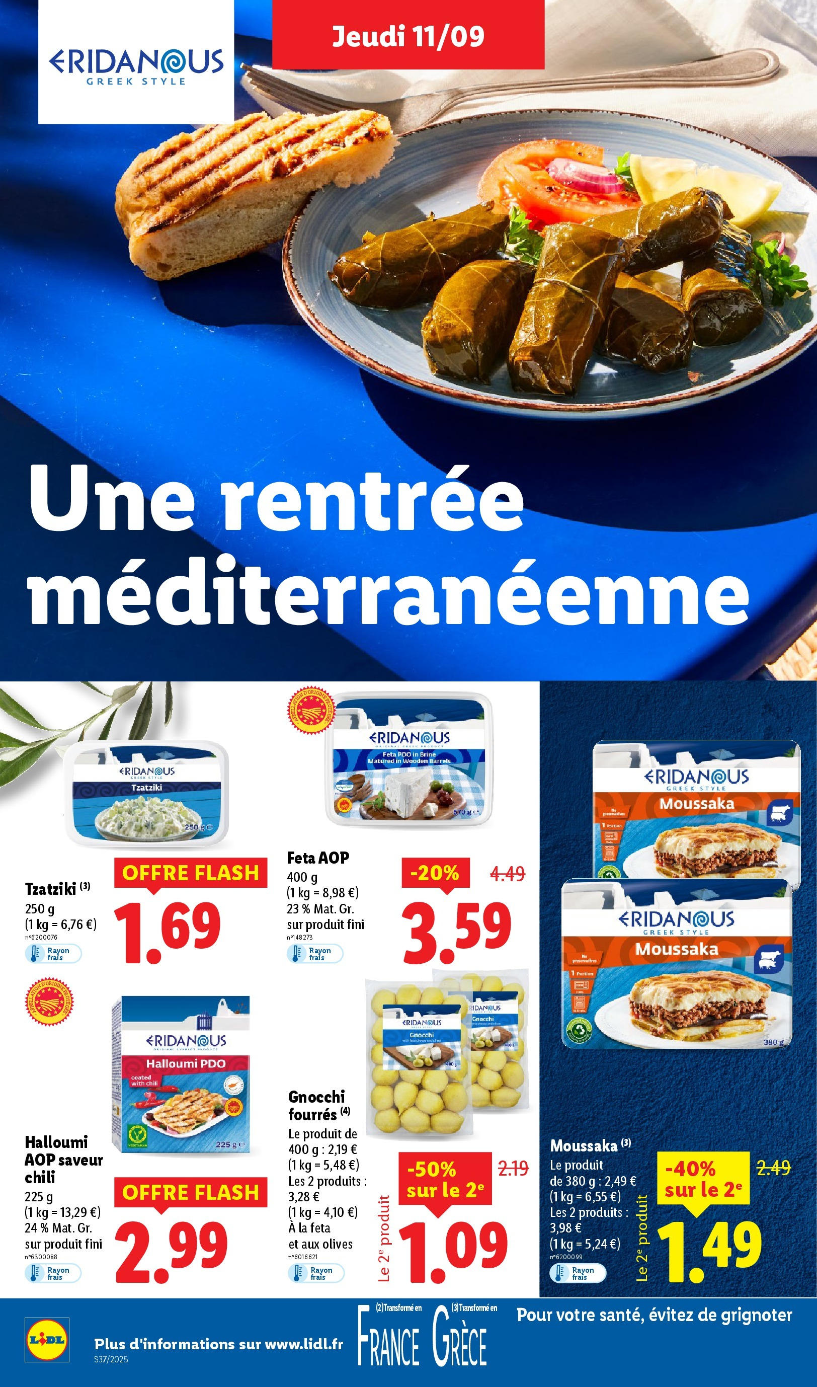 Catalogue LIDL du 11/09/2025 | Promo prospectus en ligne | Page: 24 | Produits: Halloumi, Olives, Feta Catalogue LIDL du 11/09/2025 | Promo prospectus en ligne | Page: 24 | Produits: Halloumi, Olives, Feta