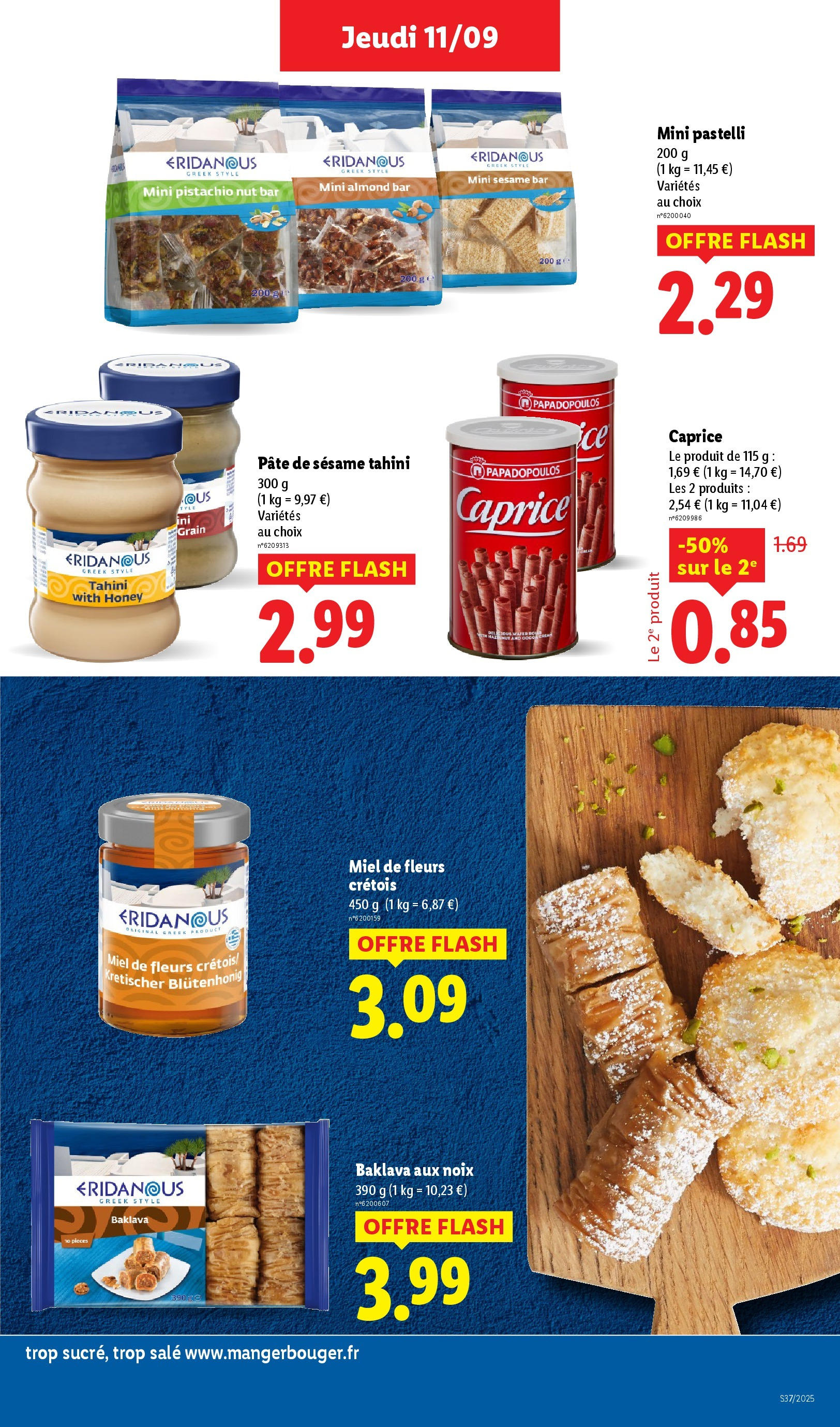 Catalogue LIDL du 11/09/2025 | Promo prospectus en ligne | Page: 27 | Produits: Miel, Noix Catalogue LIDL du 11/09/2025 | Promo prospectus en ligne | Page: 27 | Produits: Miel, Noix