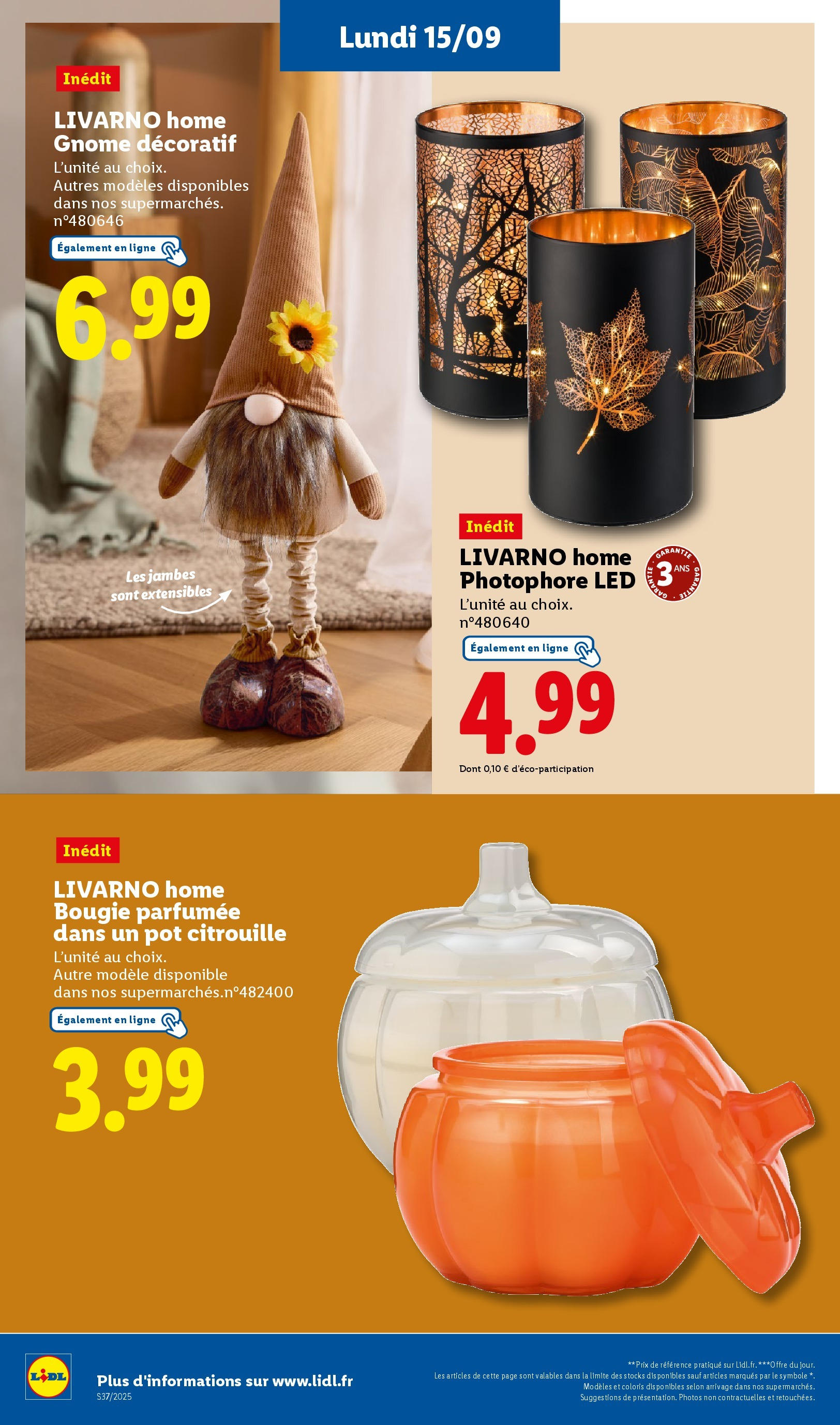 Catalogue LIDL du 11/09/2025 | Promo prospectus en ligne | Page: 62 | Produits: Citrouille Catalogue LIDL du 11/09/2025 | Promo prospectus en ligne | Page: 62 | Produits: Citrouille