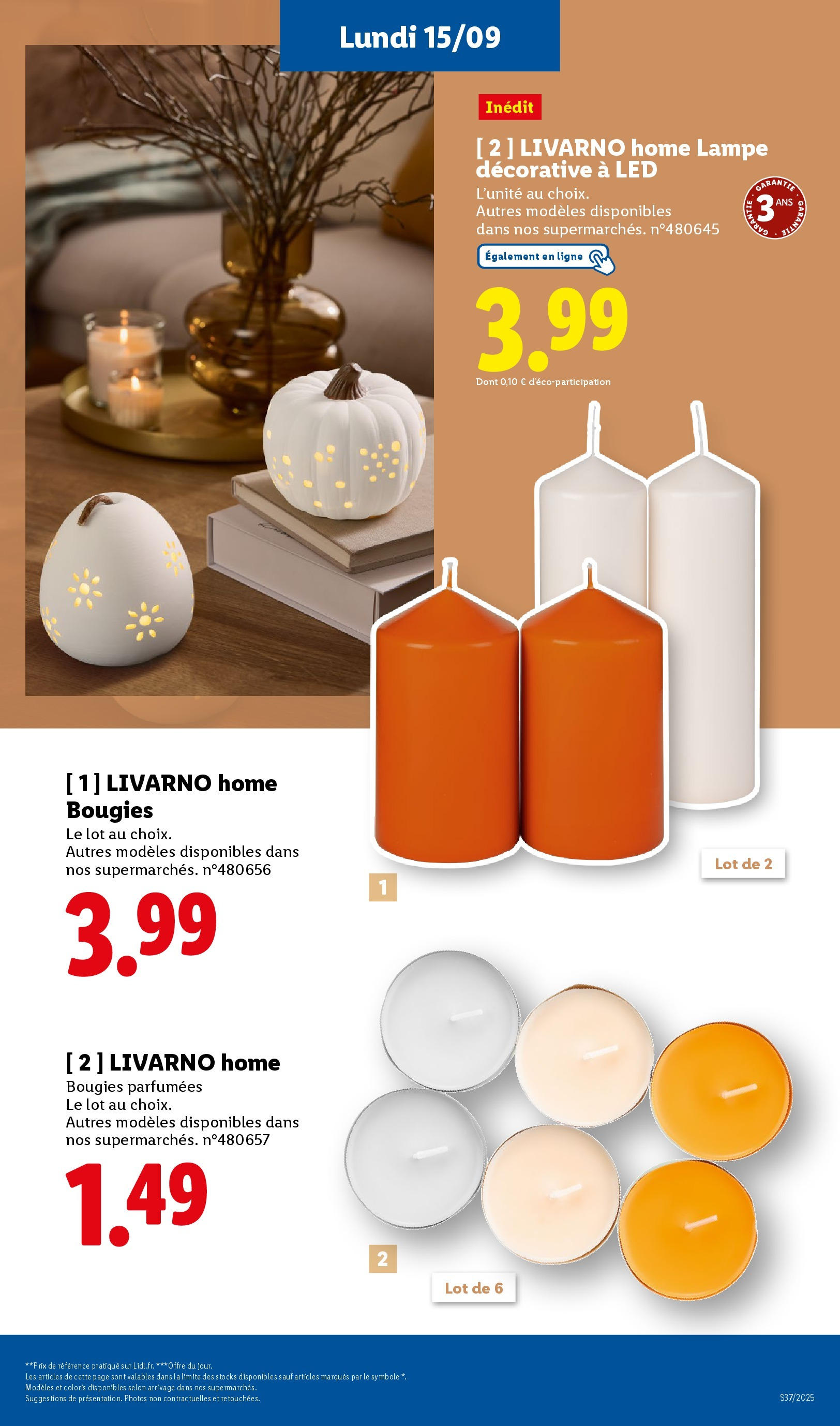 Catalogue LIDL du 11/09/2025 | Promo prospectus en ligne | Page: 63 | Produits: Lampe Catalogue LIDL du 11/09/2025 | Promo prospectus en ligne | Page: 63 | Produits: Lampe