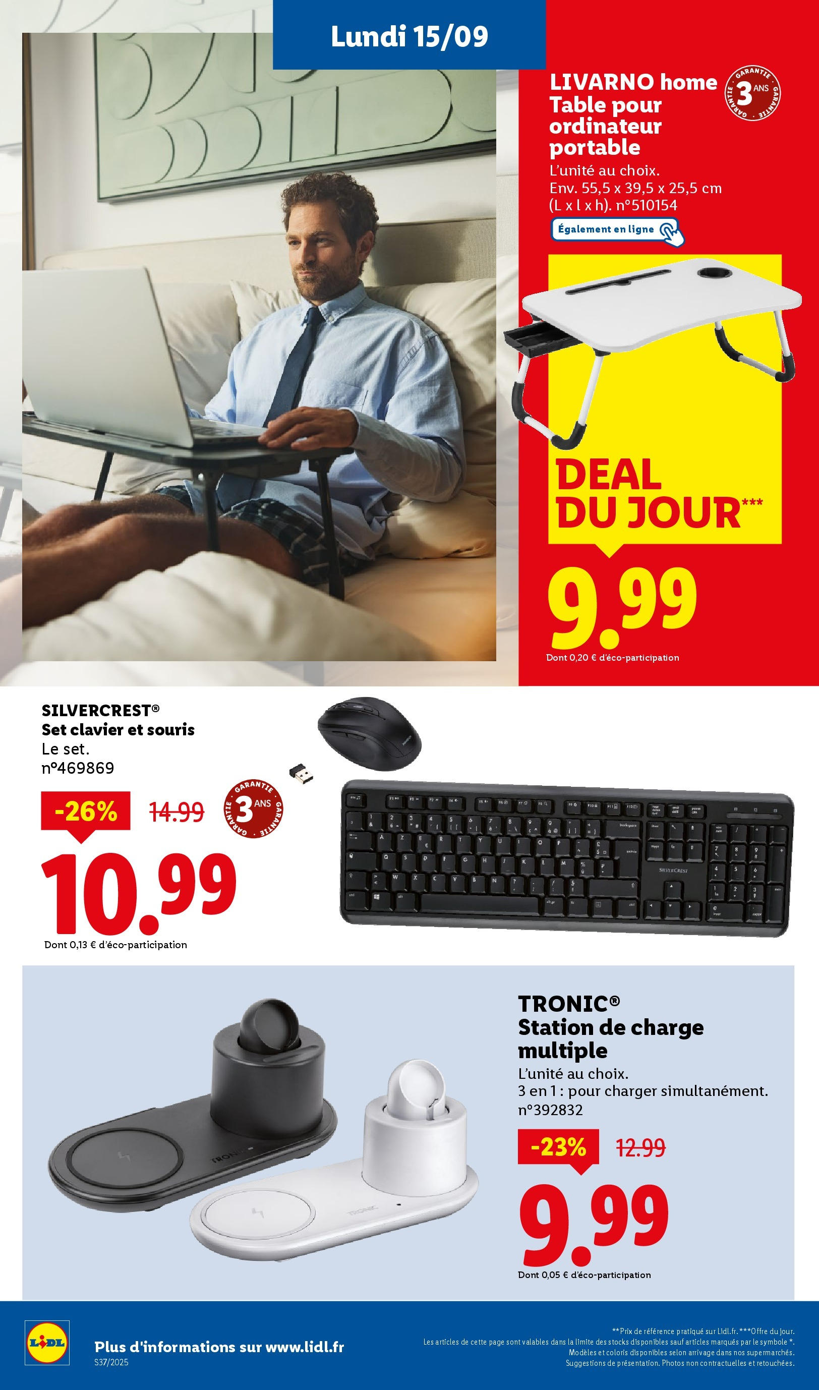 Catalogue LIDL du 11/09/2025 | Promo prospectus en ligne | Page: 66 | Produits: Souris, Clavier, Ordinateur portable, Table Catalogue LIDL du 11/09/2025 | Promo prospectus en ligne | Page: 66 | Produits: Souris, Clavier, Ordinateur portable, Table