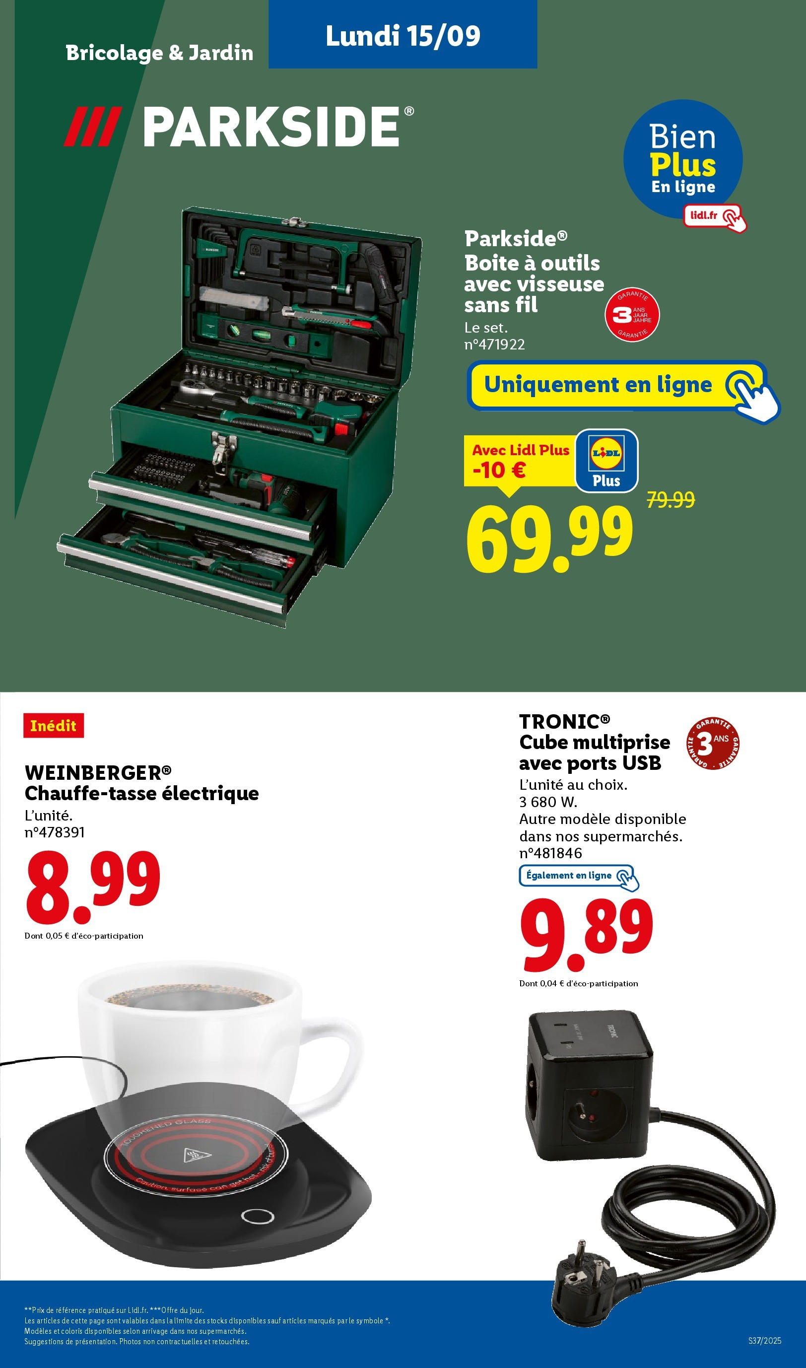 Catalogue LIDL du 11/09/2025 | Promo prospectus en ligne | Page: 69 | Produits: USB Catalogue LIDL du 11/09/2025 | Promo prospectus en ligne | Page: 69 | Produits: USB