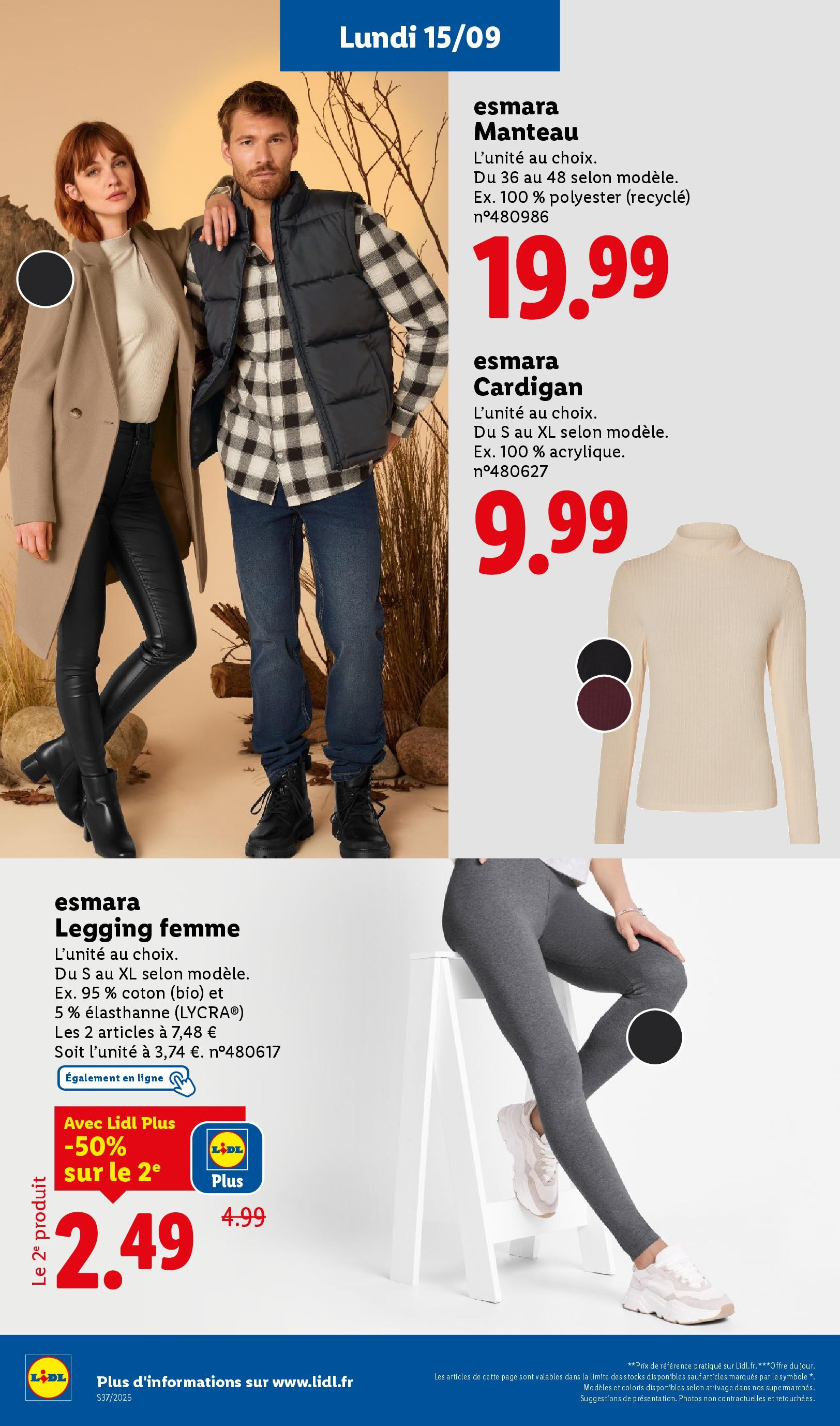 Catalogue LIDL du 11/09/2025 | Promo prospectus en ligne | Page: 70 | Produits: Cardigan, Coton, Manteau, Leggings Catalogue LIDL du 11/09/2025 | Promo prospectus en ligne | Page: 70 | Produits: Cardigan, Coton, Manteau, Leggings