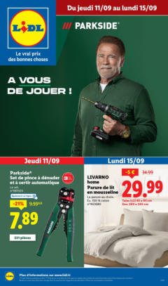 LIDL - Prévisualisation de LIDL - Profitez de la déco tendance et des outils Parkside pour tous vos projets, à prix Lidl ! valide à partir de 10.09.2025