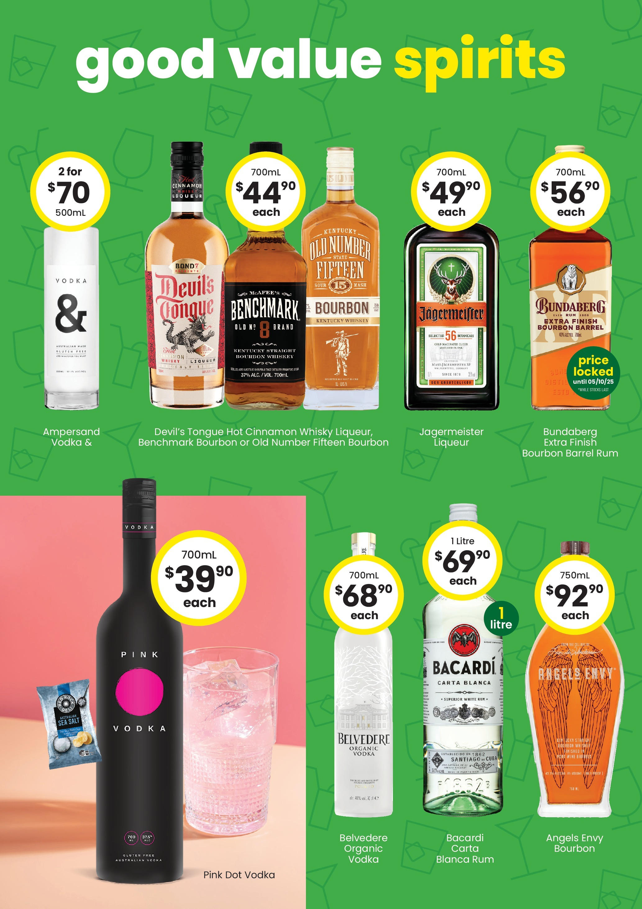 The Bottle-O weekly catalogue from 08/09/2025 ?️ | Page: 4 | Products: Bourbon, Vodka, Whiskey, Salt The Bottle-O Catalogue Burdell - 08/09/2025 > weekly / monthly specials | Page: 4 | Products: Bourbon, Vodka, Whiskey, Salt