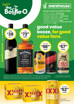 Preview of The Bottle-O - Good Value Booze, For Good Value Fans. QLD 08/09 - valid from 07.09.2025