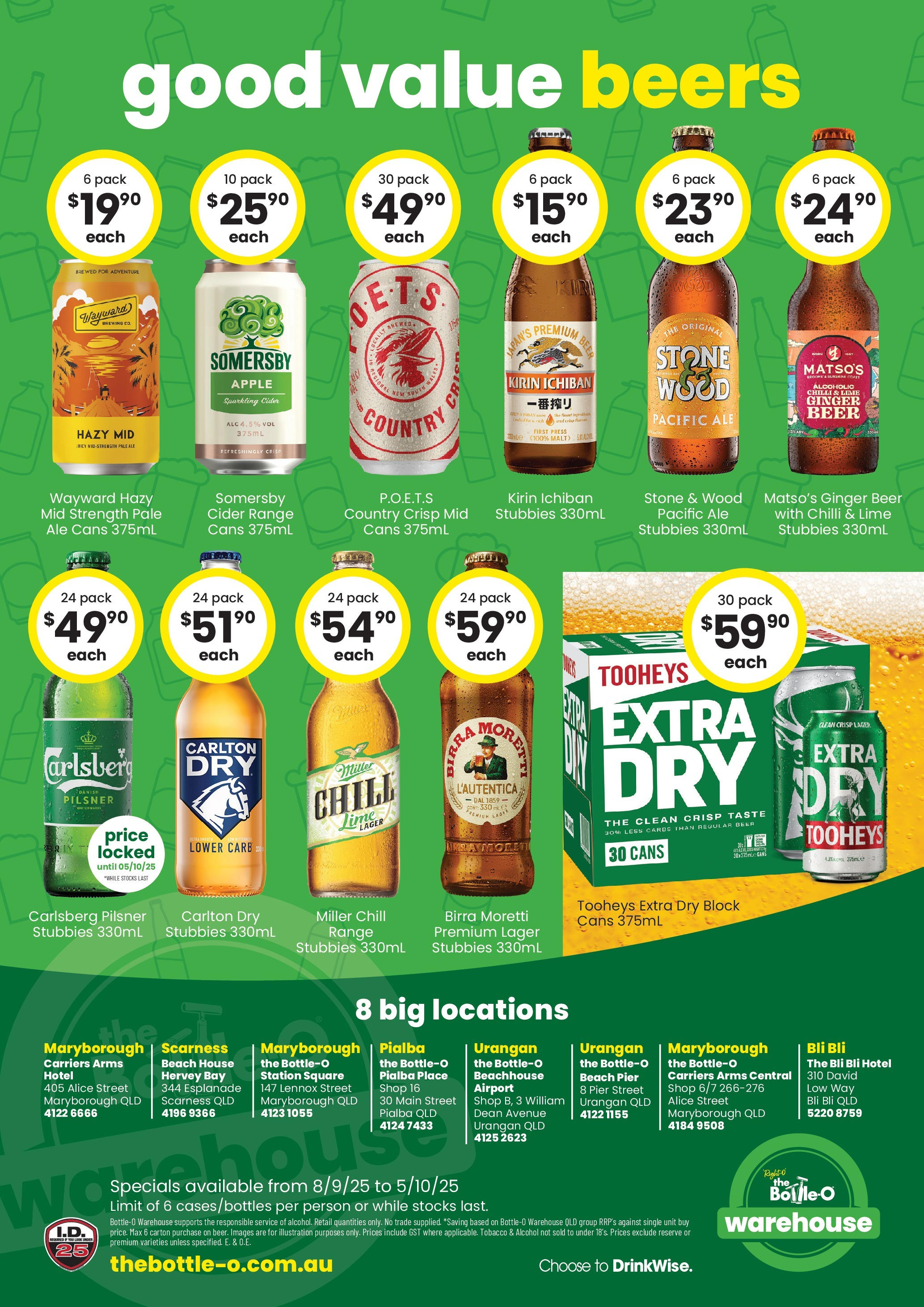 The Bottle-O weekly catalogue from 08/09/2025 ?️ | Page: 6 | Products: Ginger, Beer, Chilli, Lime The Bottle-O Catalogue Wondunna, Maryborough, Pialba - 08/09/2025 > weekly / monthly specials | Page: 6 | Products: Ginger, Beer, Chilli, Lime