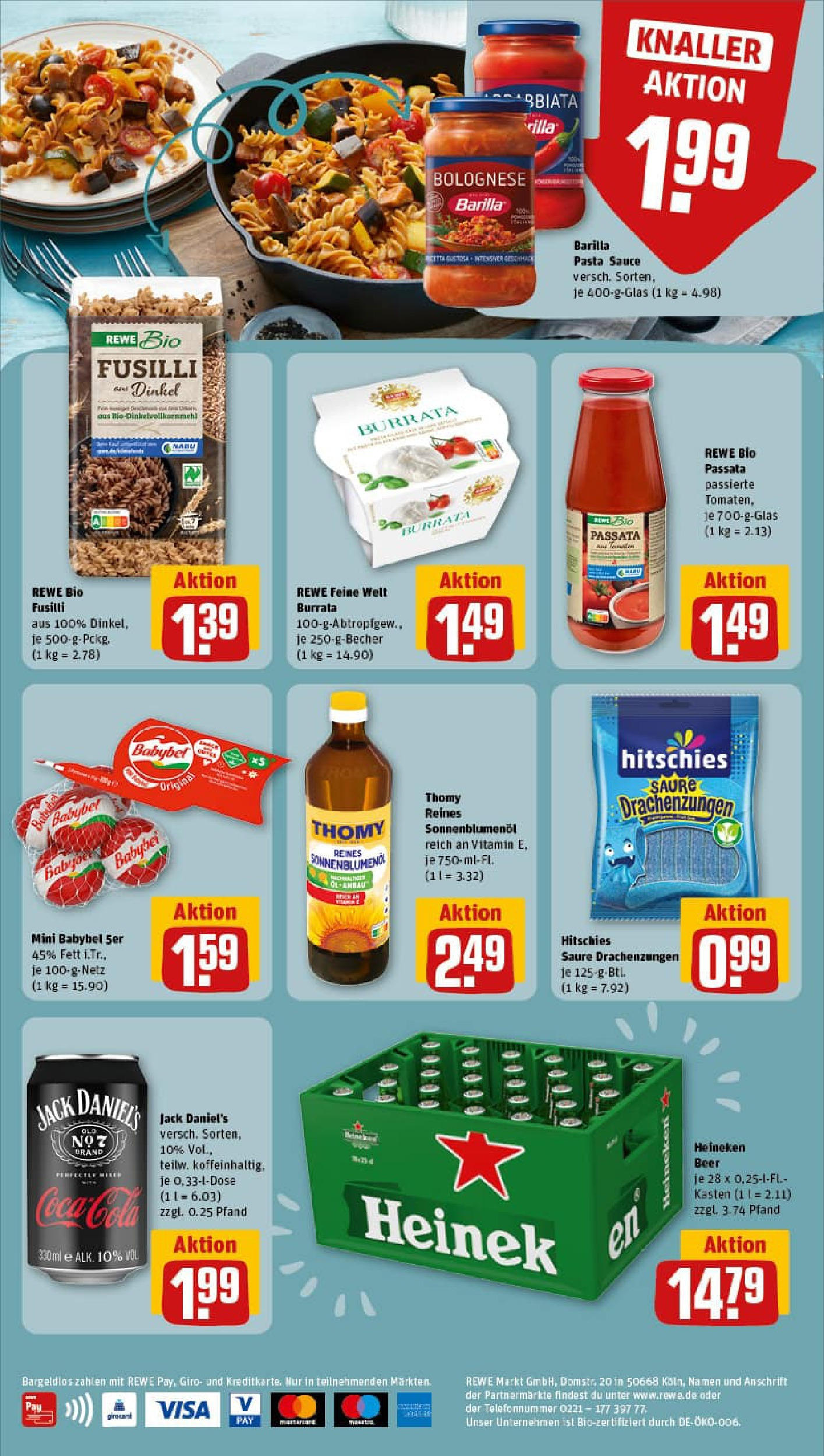 REWE Prospekt ab 07.09.2025 zum Blättern » Angebote | Seite: 2 | Produkte: Barilla, Öl, Pasta, Babybel REWE Prospekt ab 07.09.2025 zum Blättern » Angebote | Seite: 2 | Produkte: Barilla, Öl, Pasta, Babybel