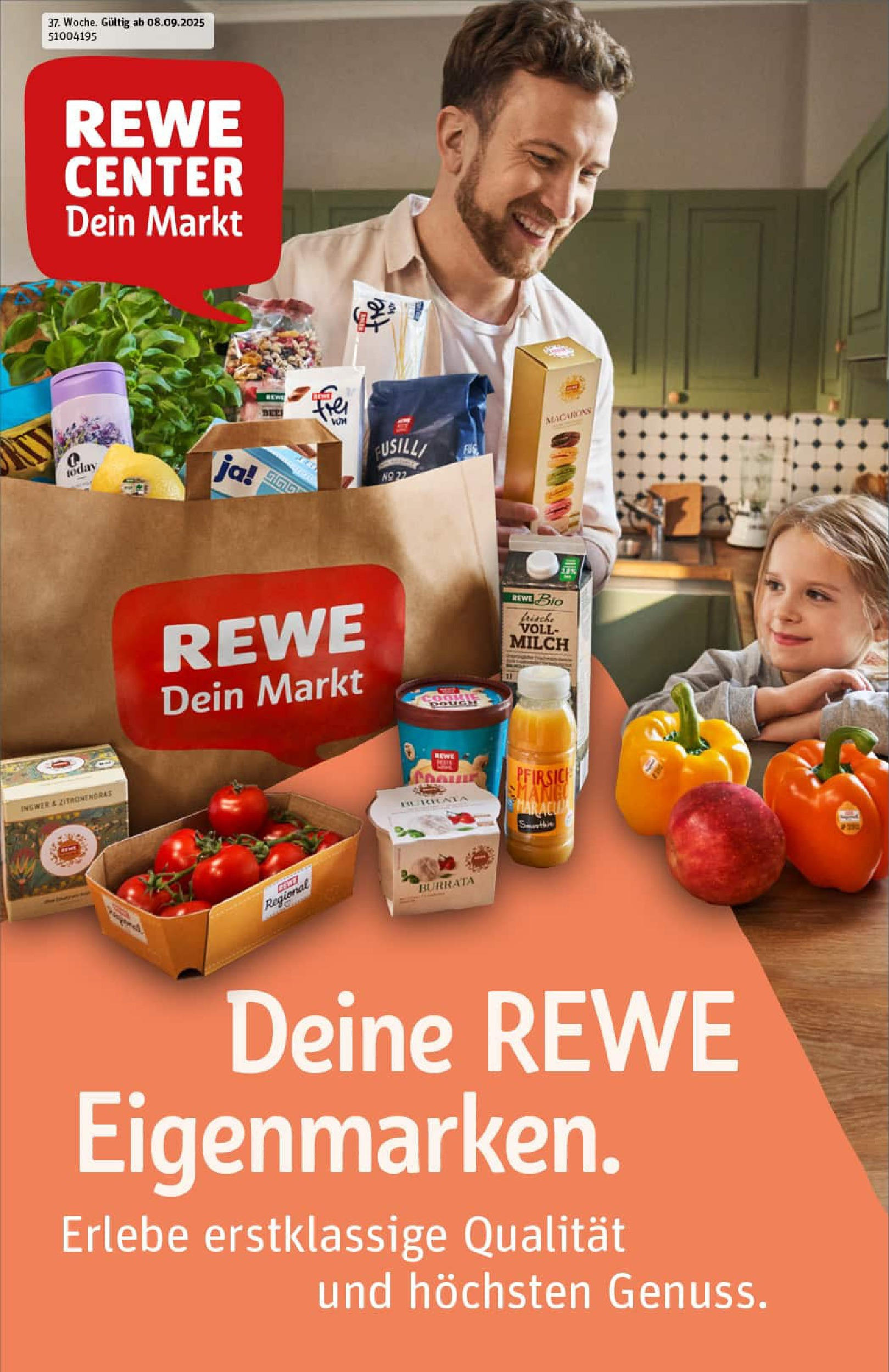 REWE Prospekt ab 07.09.2025 zum Blättern » Angebote | Seite: 1 | Produkte: Milch, Burrata, Mango, Pasta REWE Prospekt ab 07.09.2025 zum Blättern » Angebote | Seite: 1 | Produkte: Milch, Burrata, Mango, Pasta