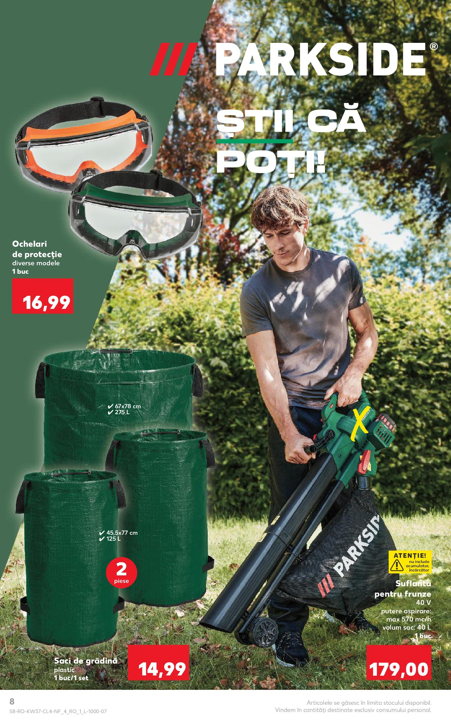 Catalog Kaufland - Ploiești 09.09.2025 - Revista si Oferta | Pagină: 8 | Produse: Ochelari, Încărcător, Suflantă
