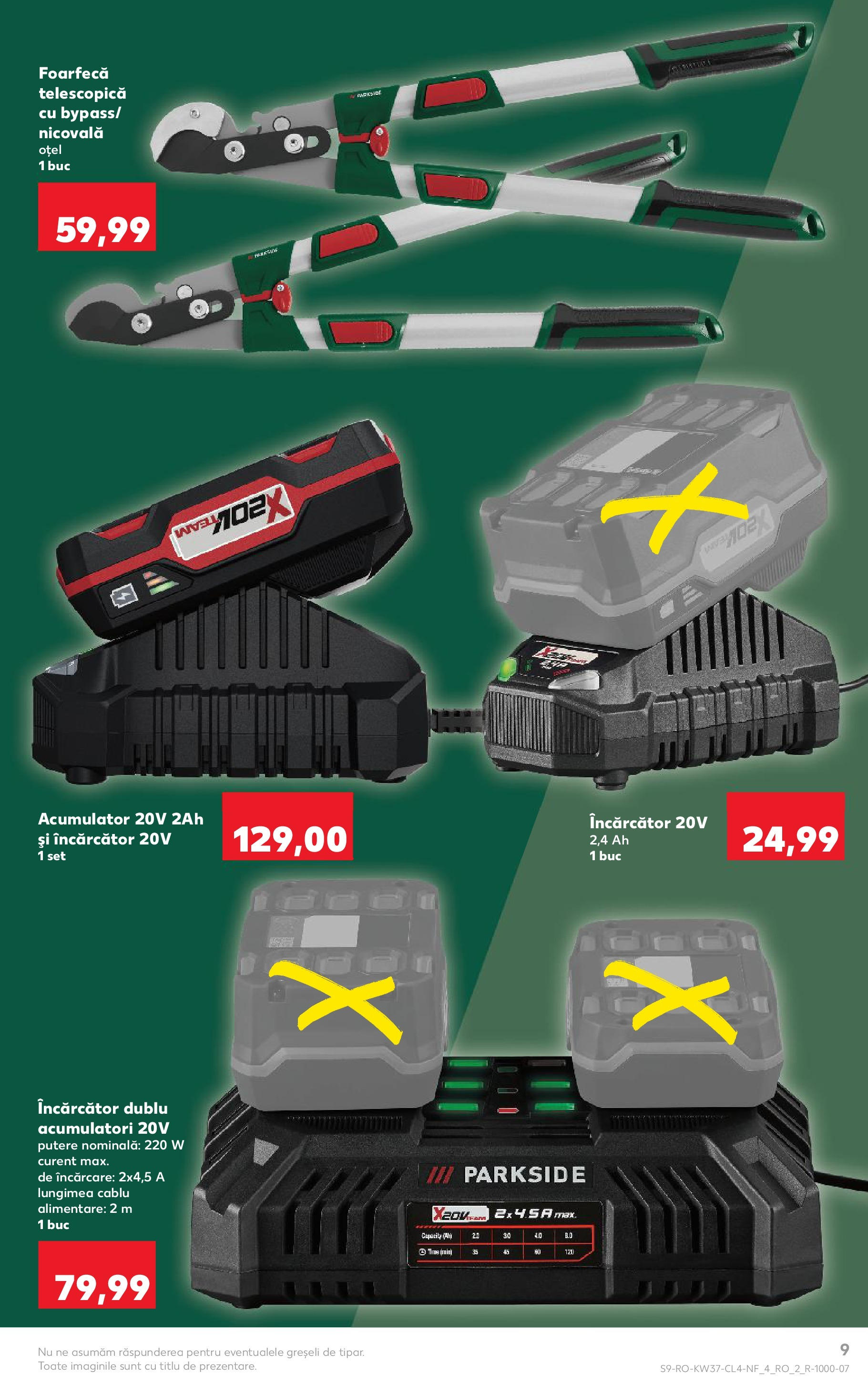 Catalog Kaufland - Ploiești 09.09.2025 - Revista si Oferta | Pagină: 9 | Produse: Încărcător, Cablu