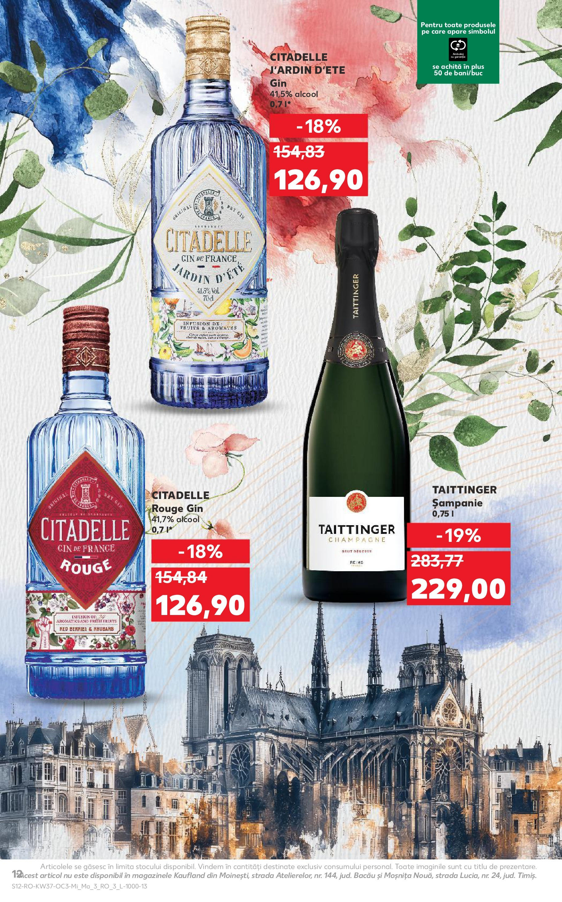 Catalog Kaufland - Domnesti 09.09.2025 - Revista si Oferta | Pagină: 12 | Produse: Gin