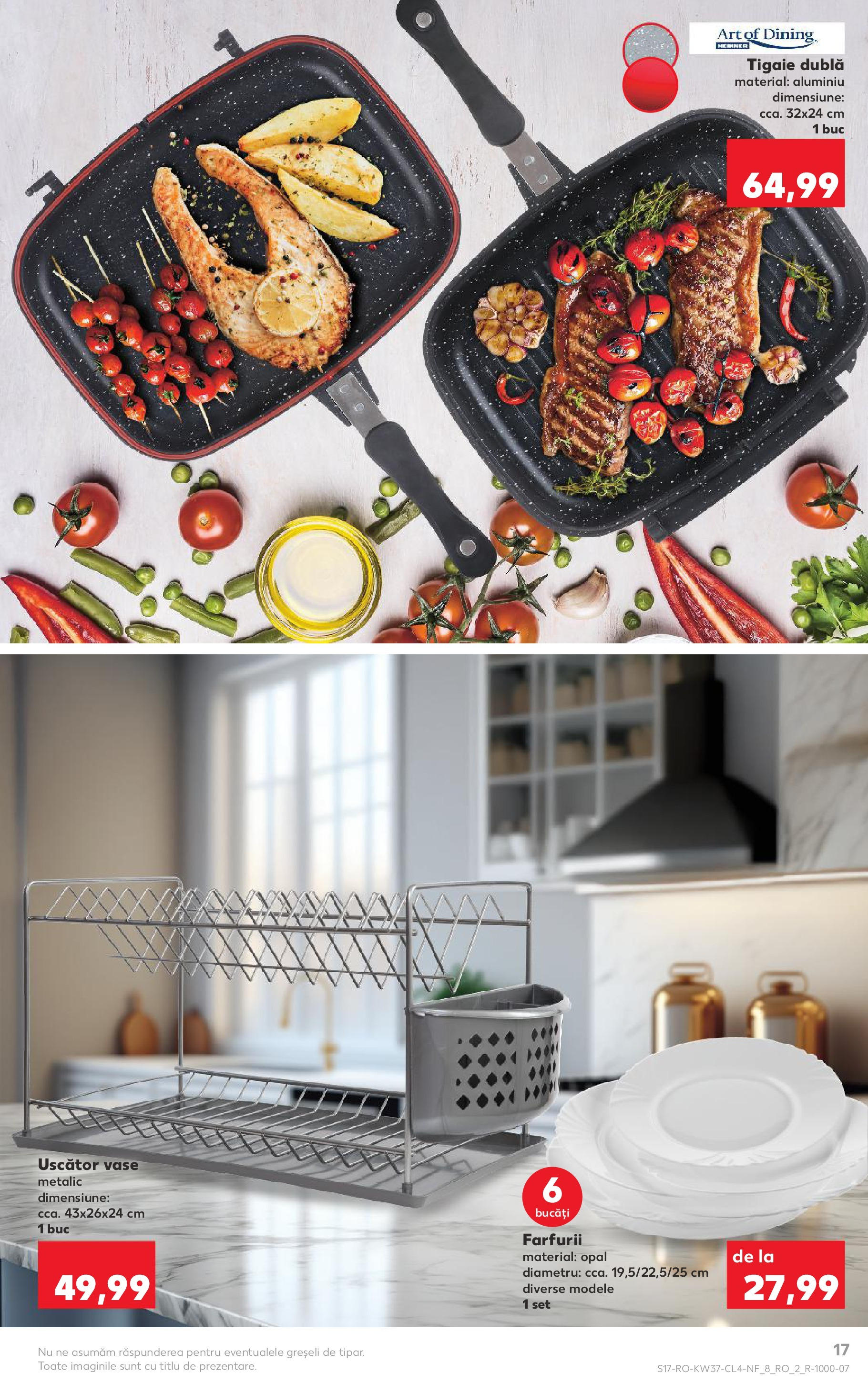 Catalog Kaufland - Ploiești 09.09.2025 - Revista si Oferta | Pagină: 17 | Produse: Uscător, Tigaie
